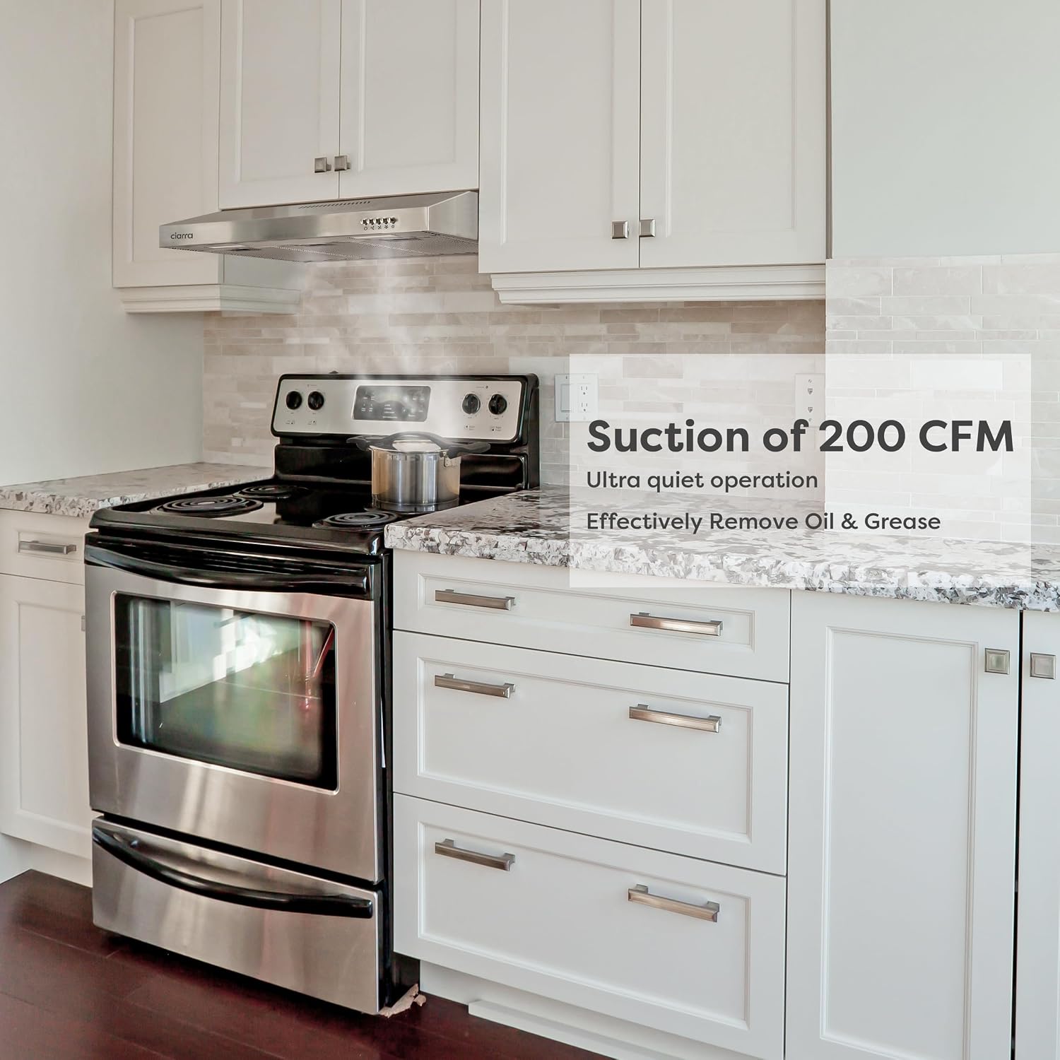 Thumbnail 3 de CIARRA Under-Cabinet Range Hood 30 Inch