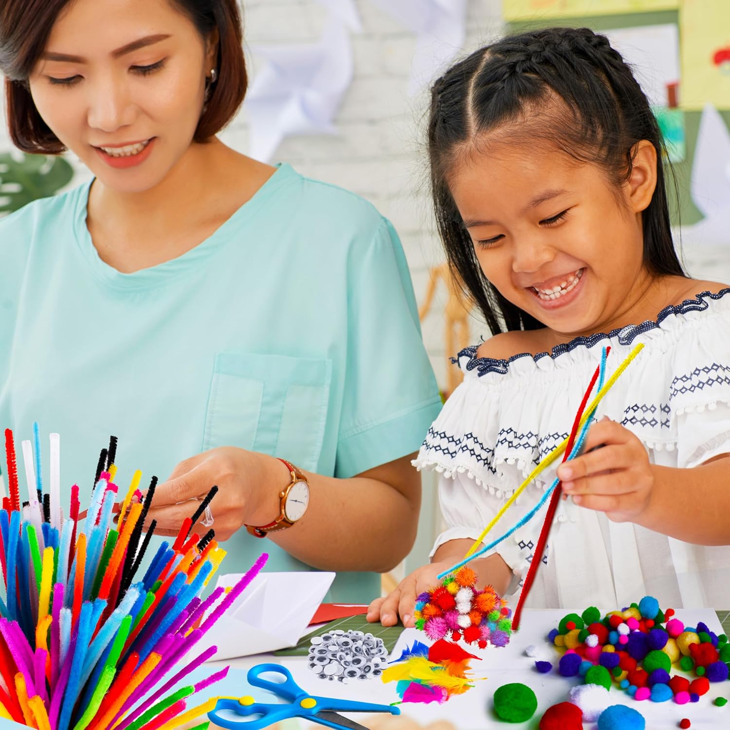 Thumbnail 4 de Blue Squid Sac Activités Manuelles pour Enfants – Maxi 2000 Pcs, Kit Loisir Créatif
