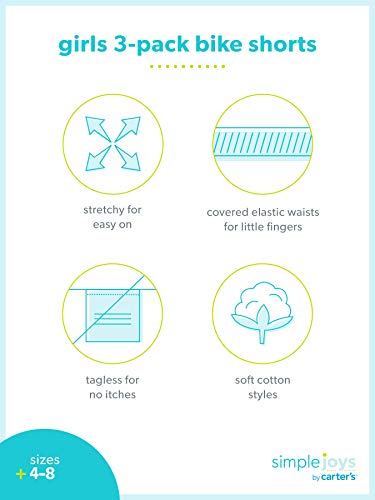 Detalle 2 de Simple Joys by Carter's 3-Pack Bike Shorts 3-6 meses