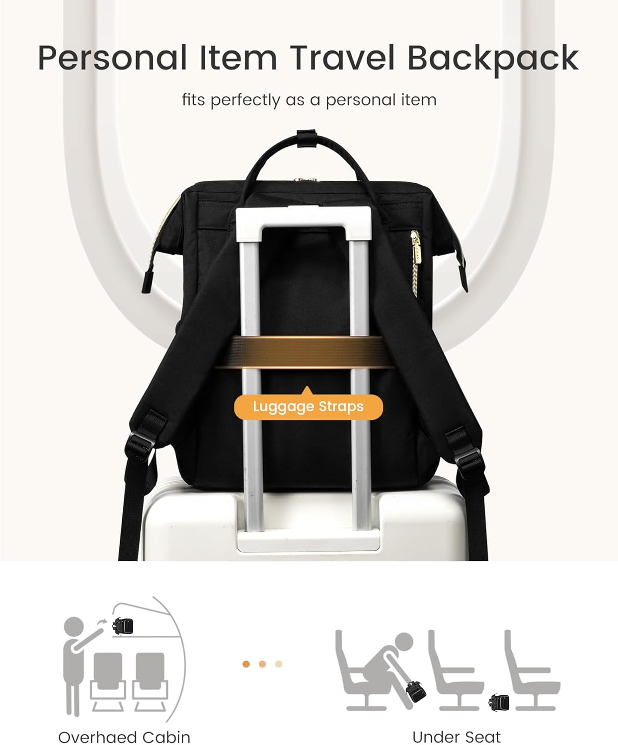 Thumbnail 6 de LOVEVOOK Laptop Backpack 15.6-inch waterproof daypack