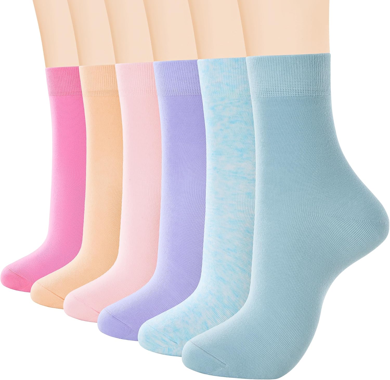 Thumbnail 6 de ATBITER Ankle Socks, Thin Cotton Crew Socks for Flats and Sneakers, 6 Pairs