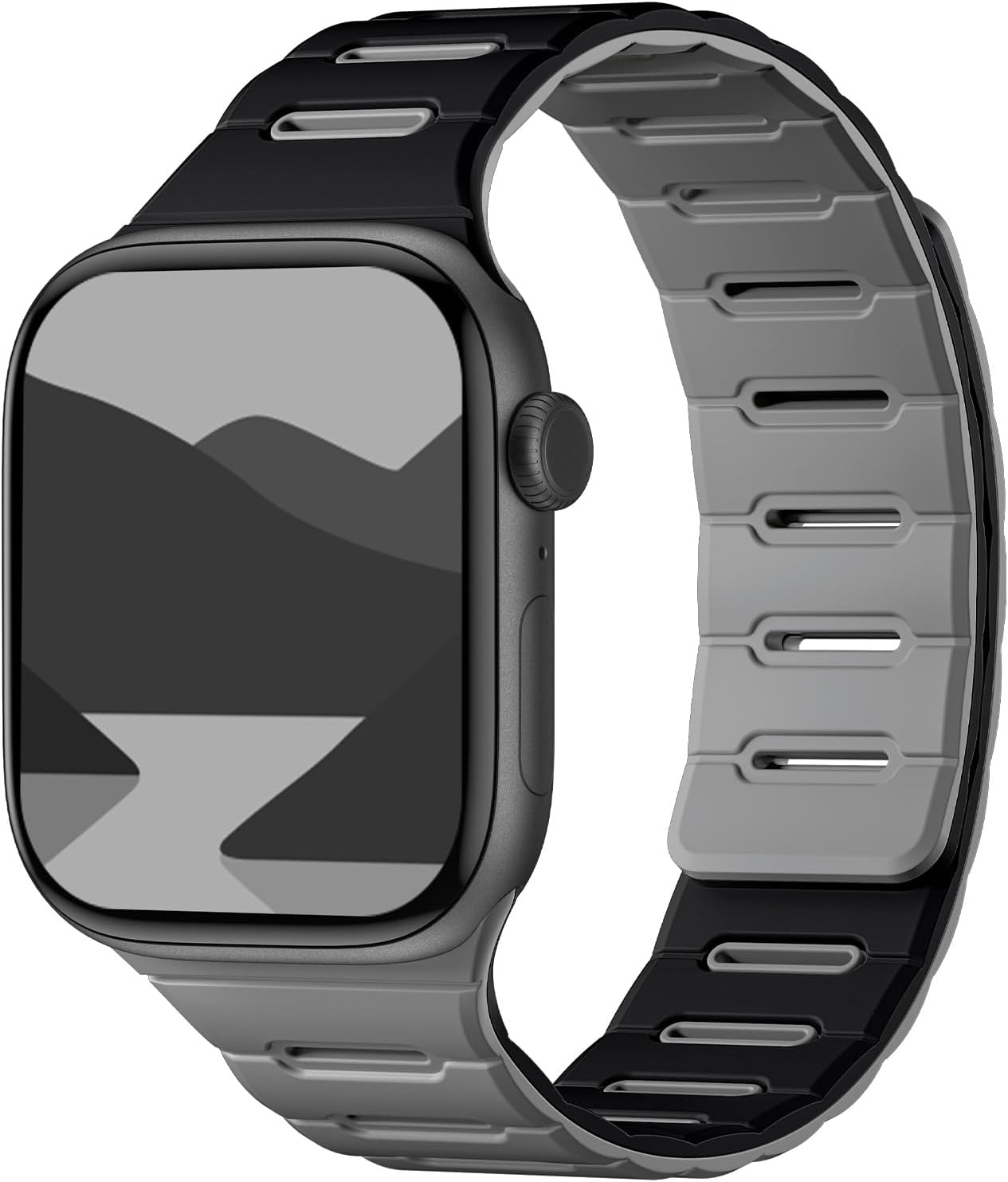 Detalle de Bandletic Double Sided Reversible Magnetic Silicone Strap for Apple Watch (Various Sizes)