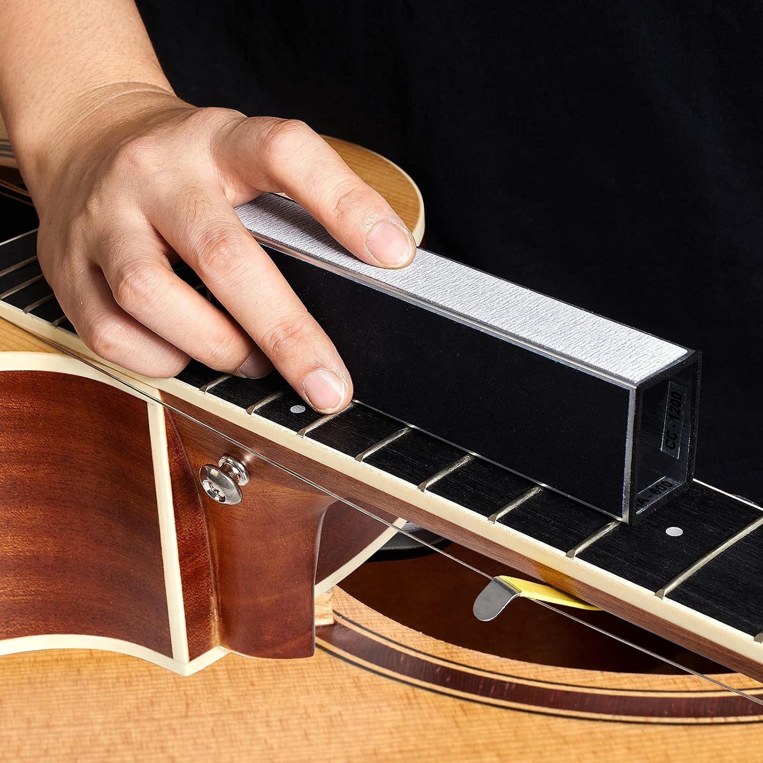 Detalle de M Y Fly Young Guitar Luthier Tool Set with Fret Leveling Beam and 32-Blade Feeler Gauge