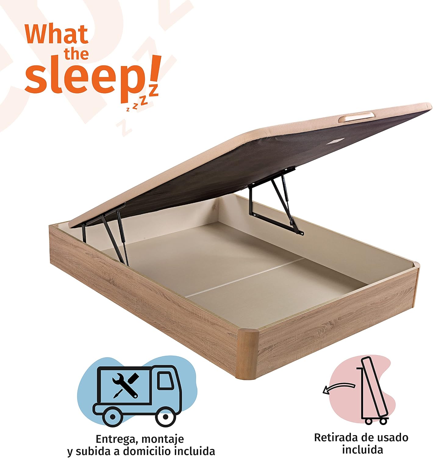 Thumbnail 2 de What The Sleep Canapé Abatible 135x190 - Gran Capacidad