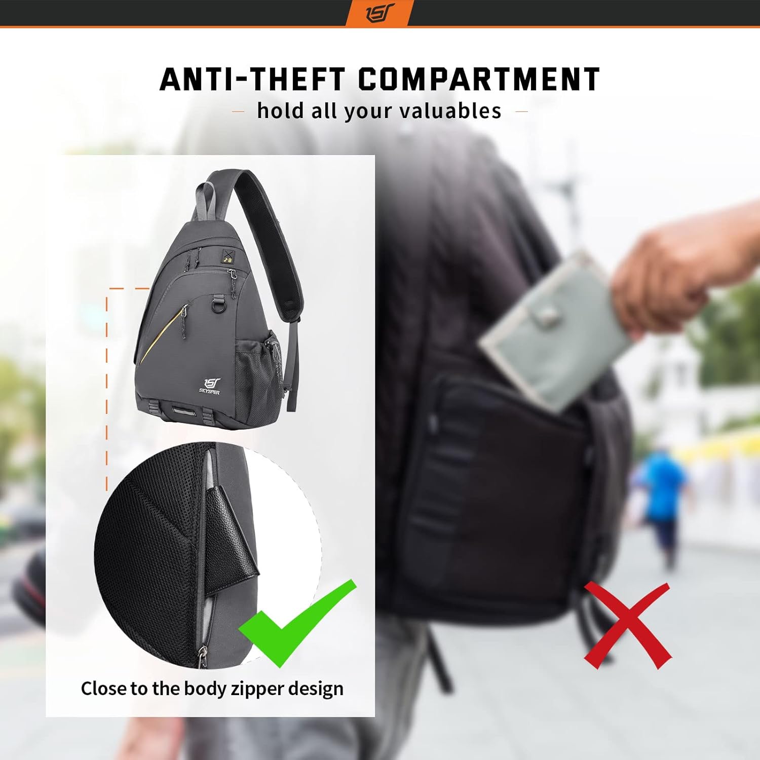 Thumbnail 2 de SKYSPER Sling Laptop Bag 18L for 13-inch laptops 💼