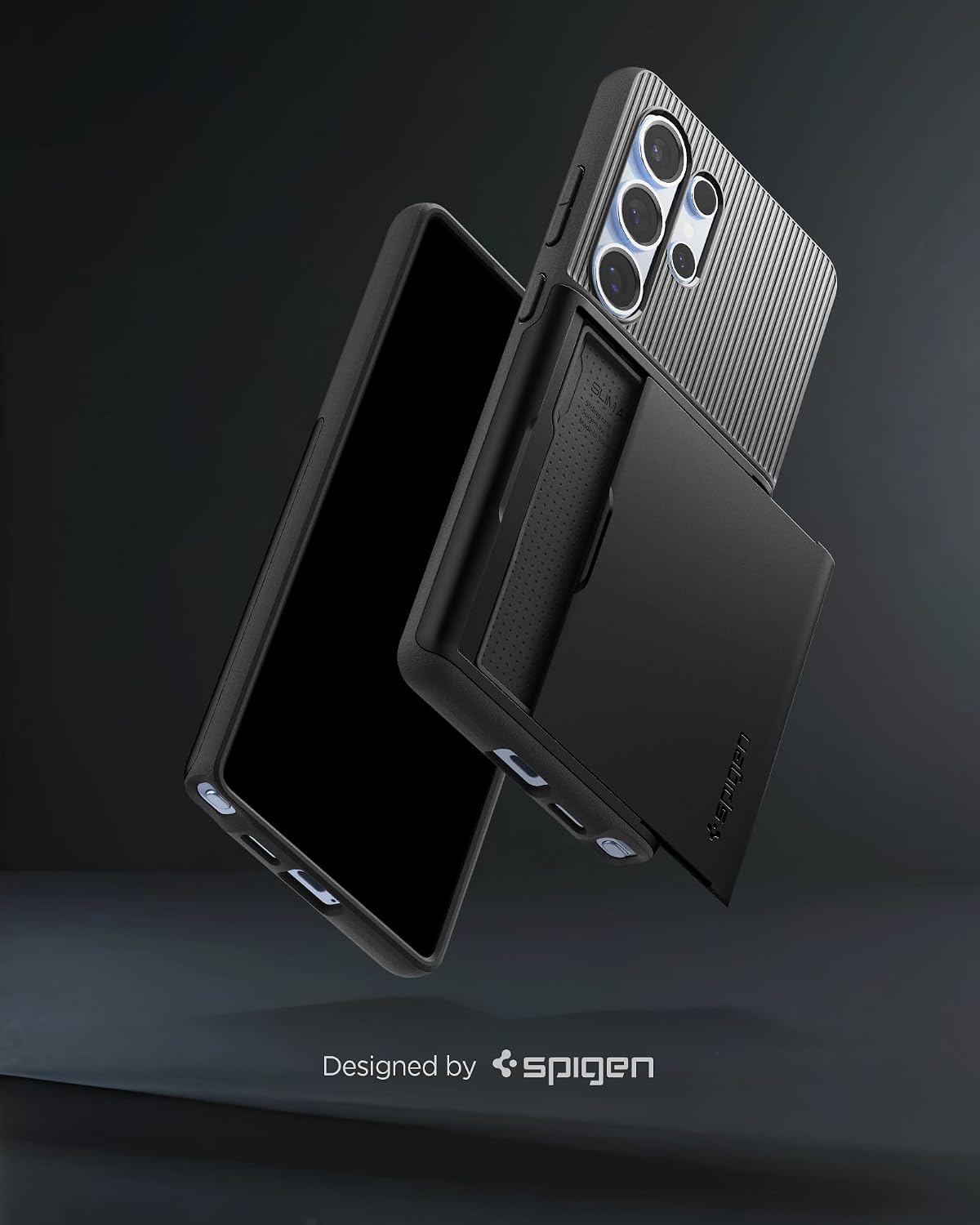 Thumbnail 2 de Spigen Slim Armor CS pour Samsung Galaxy S25 Ultra – Coque portefeuille noire