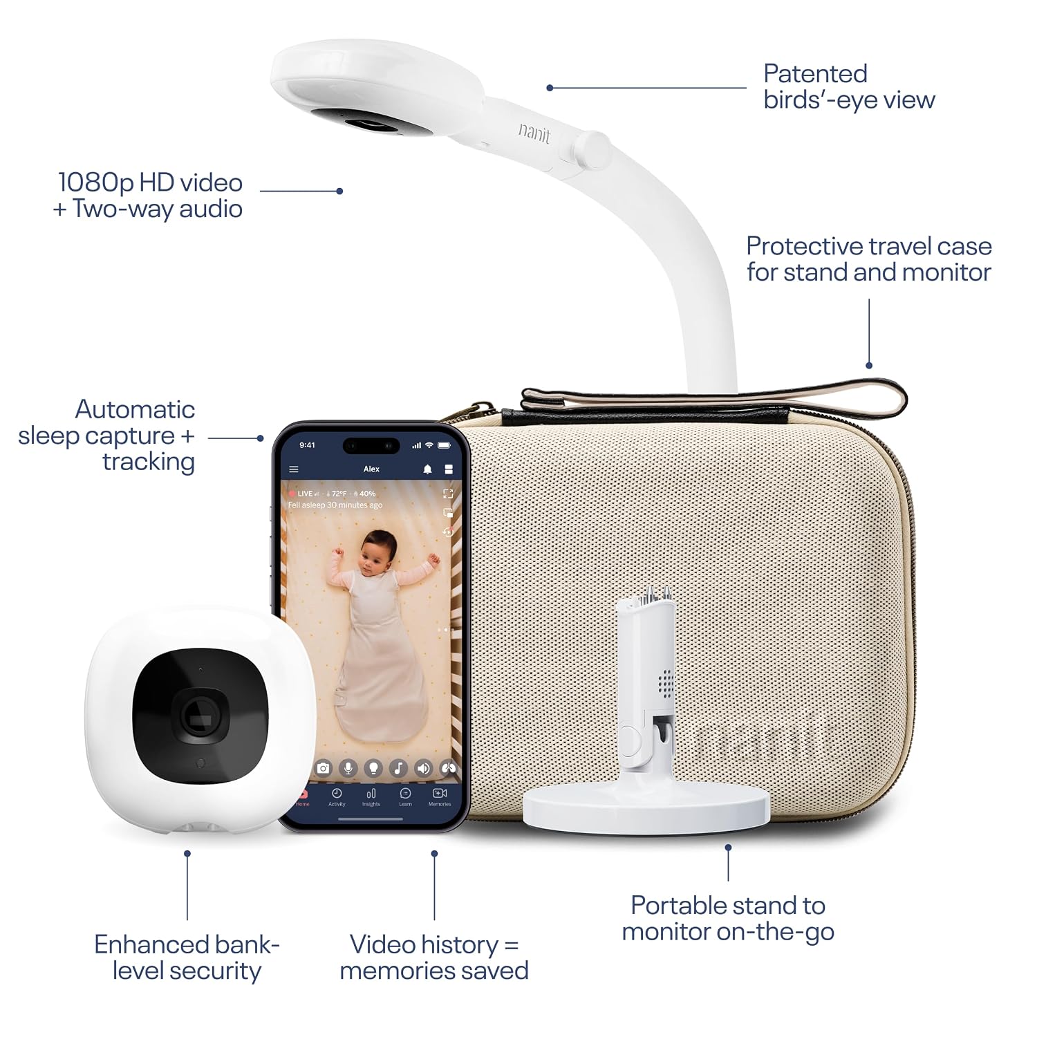 Detalle de Nanit baby monitor with 1080p camera