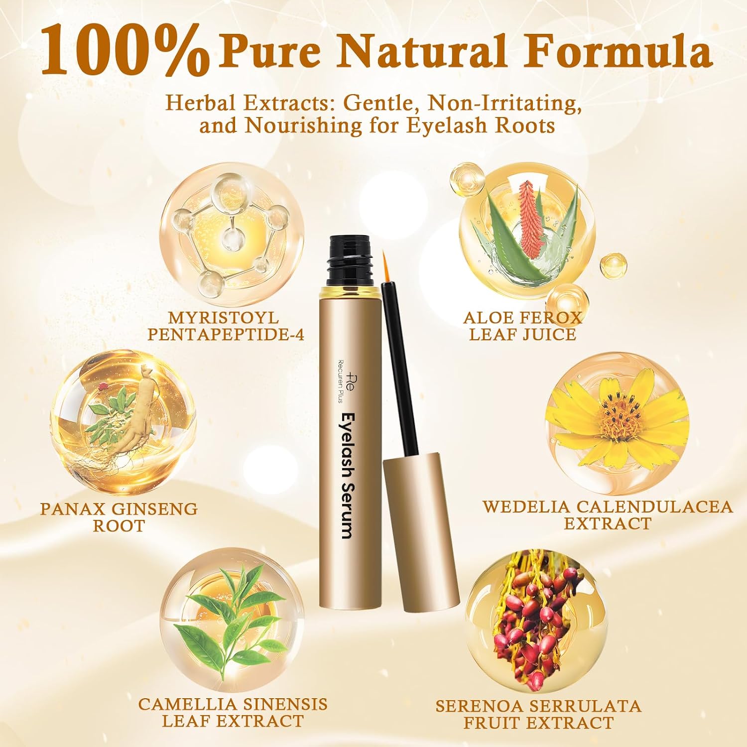 Detalle 2 de Wimpernserum Lash Serum – Fortgeschrittene Formel, ohne Hormone, natürlich & vegan