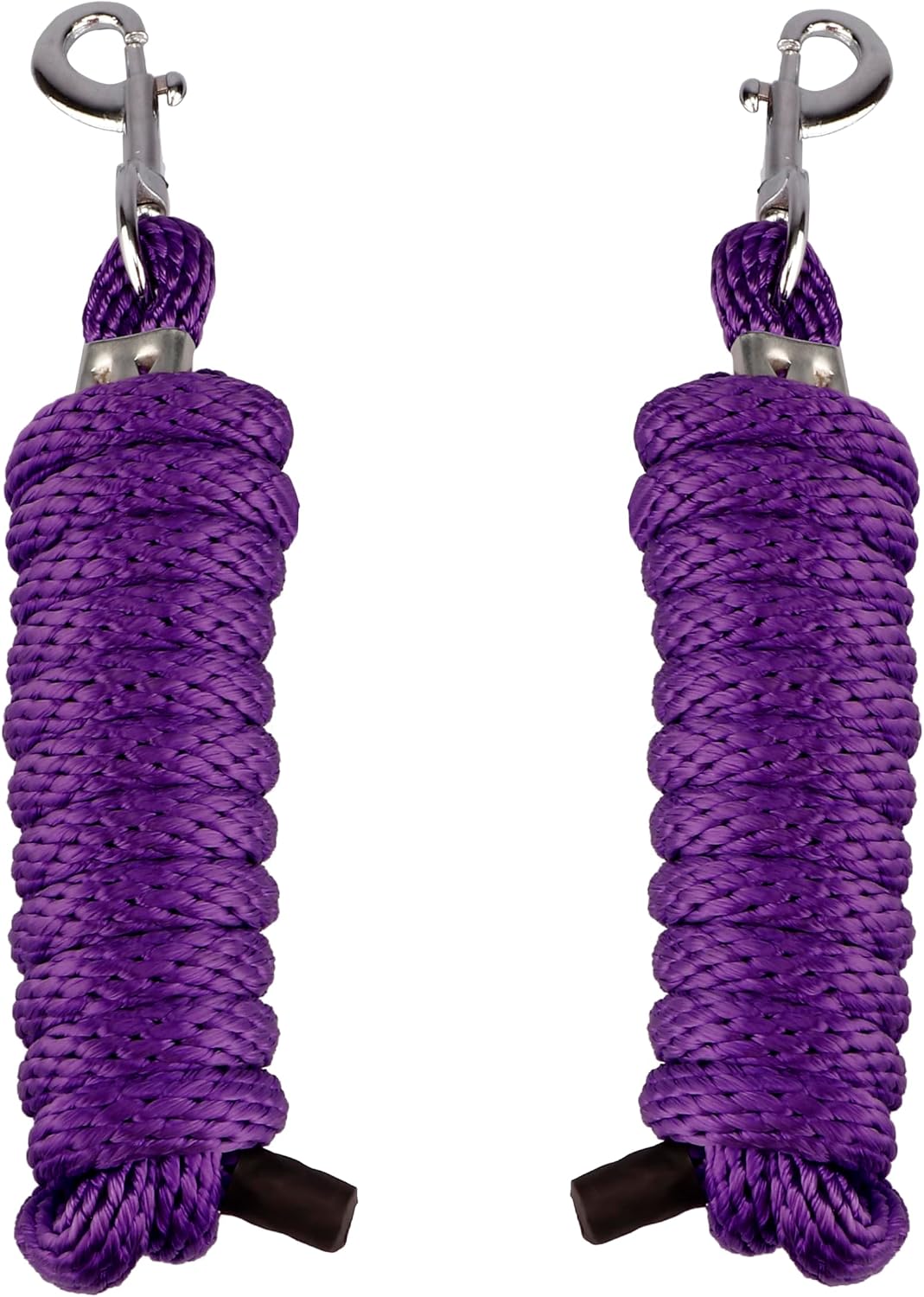 Detalle de SIE Pack of 2 Solid Poly Lead Rope for Horse and Livestock, 8 ft (Orange)
