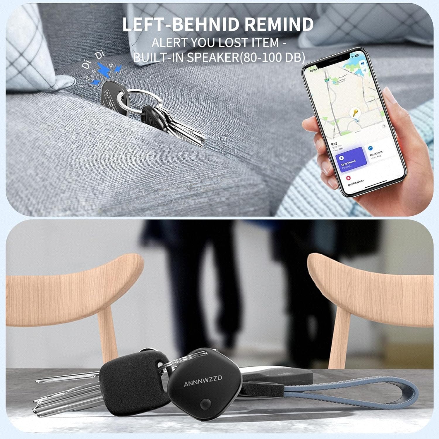 Detalle de ANNNWZZD Tag 4 Pack Item Finders
