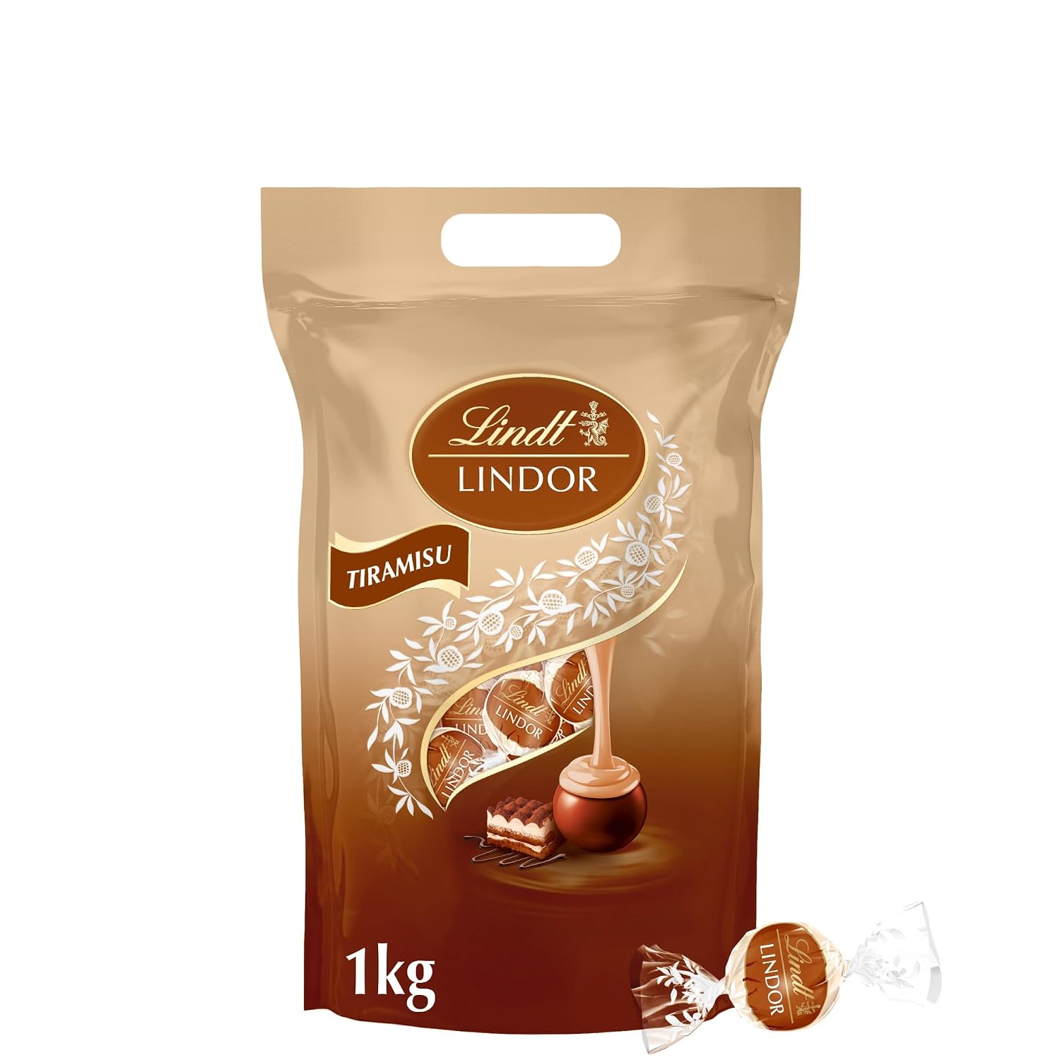 Detalle de Lindt LINDOR Tiramisu – 1 kg mit ca. 80 cremigen Kugeln