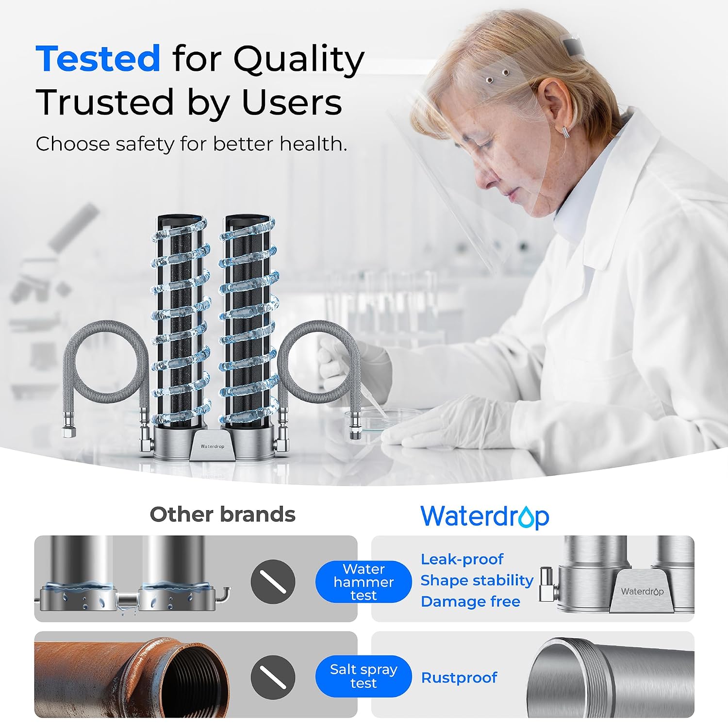 Thumbnail 5 de Waterdrop Under Sink Water Filter System, 304 Stainless Steel