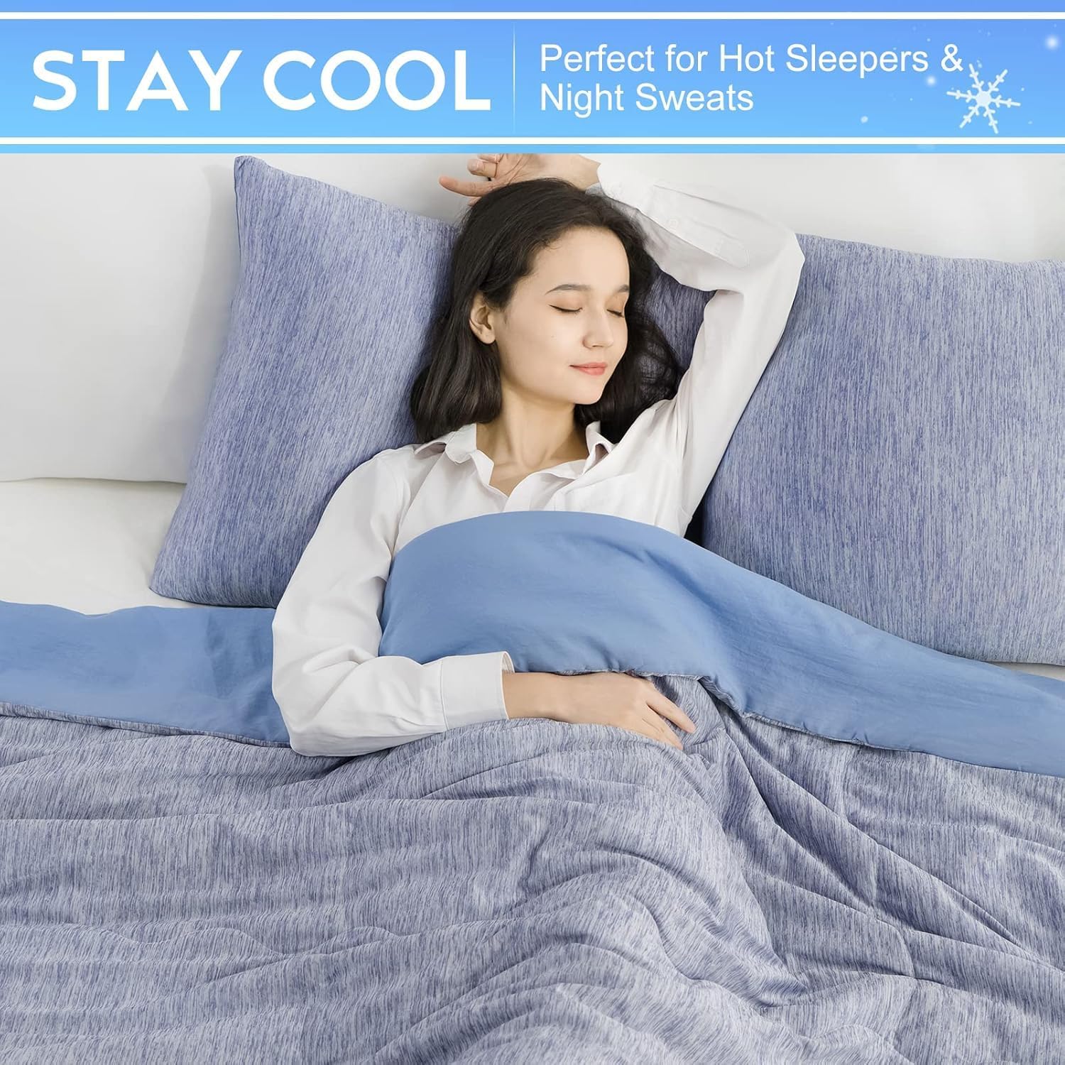 Thumbnail 5 de Cooling Blanket, Coverless Duvet for Hot Sleepers (King Size) – Ultra-Soft, Lightweight and Breathable