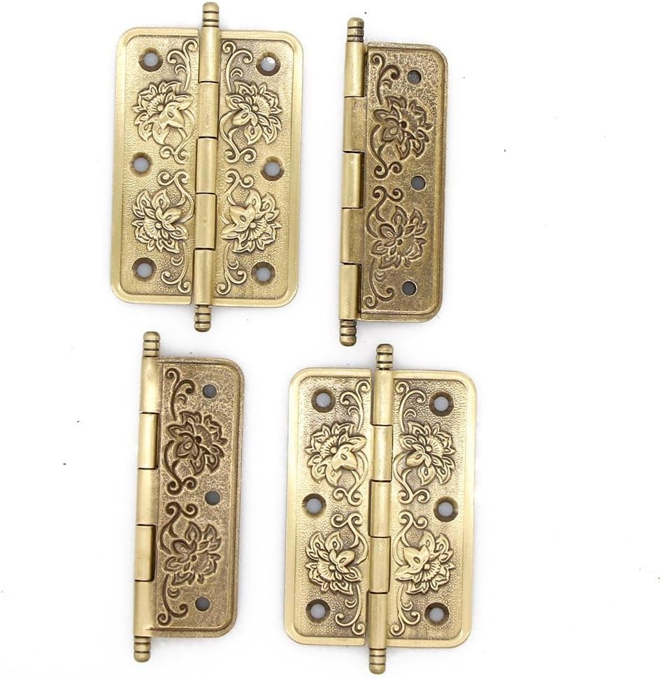 Thumbnail 2 de Embossed Brass Hinges, 65 mm Plate Length