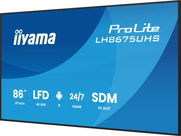 Thumbnail 13 de iiyama ProLite LH8675UHS-B2AG 86" 4K Public Display mit Android 11, iiSignage & FailOver