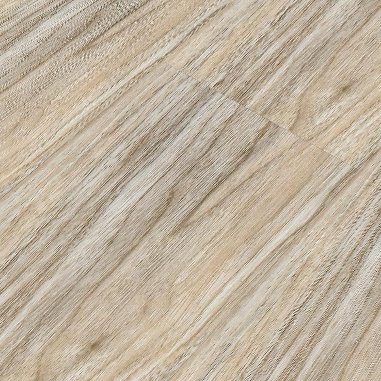 Detalle 2 de UISEBRT självhäftande PVC-golv i vit ek, 18 plankor för cirka 2,5 m²