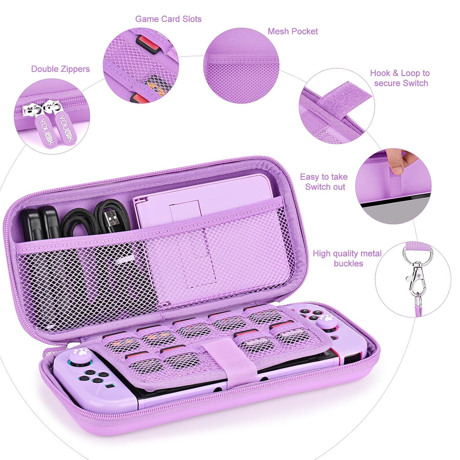 Thumbnail 2 de Younik Switch Accessories 17-in-1 Purple