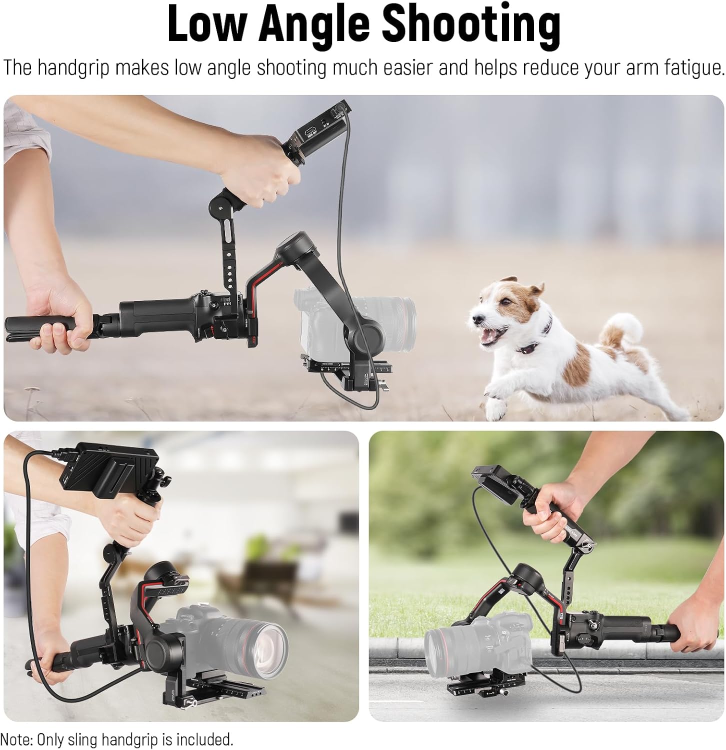 Thumbnail 5 de NEEWER Adjustable Sling Handle Grip for DJI Ronin RS4/RS3 Mini/RS3 Pro/RS2/RSC 2 gimbals (ST49)