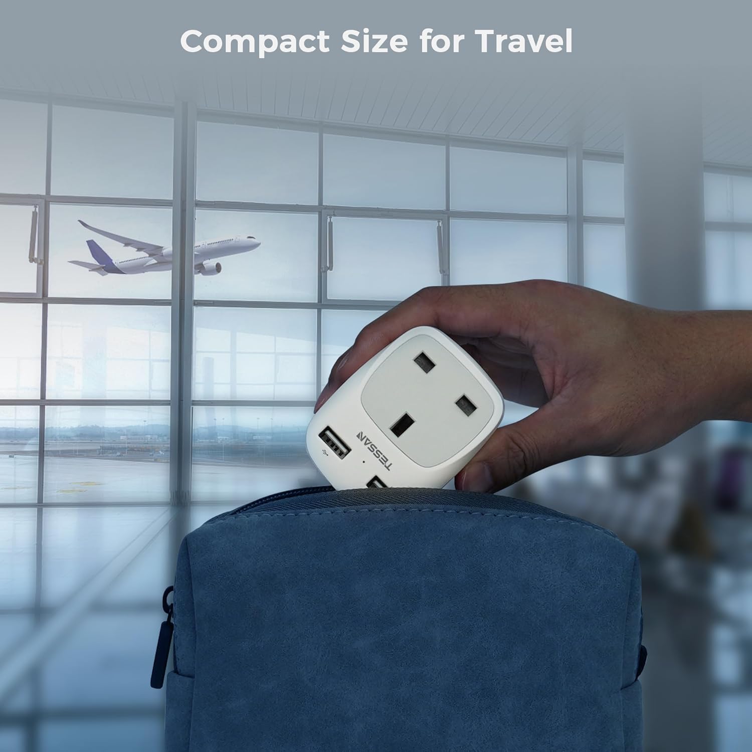 Thumbnail 6 de TESSAN Brazil Travel Adapter UK to Brazil with 2 USB 🔌
