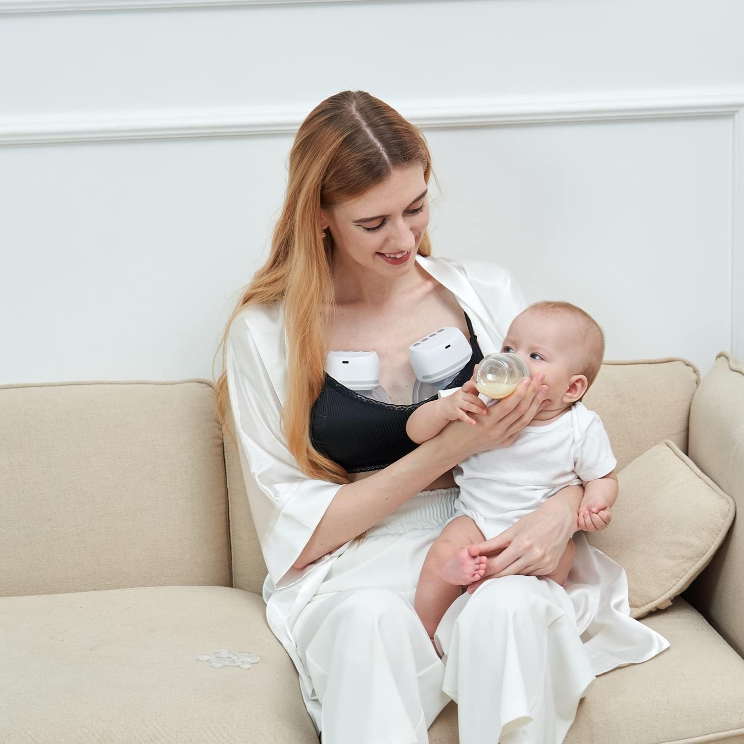 Detalle 2 de Bellababy tiralatte elettrico indossabile 4 modi