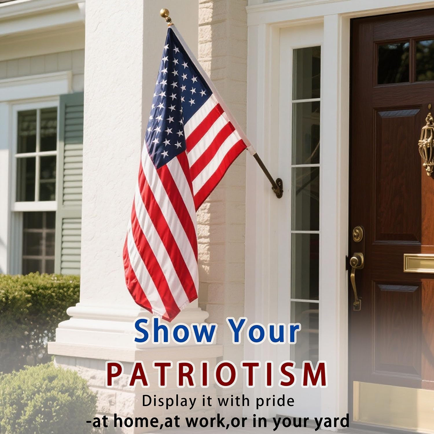 Thumbnail 6 de LYNSHION AF-01 American Flag, 3 x 5 ft Polyester with Embroidered Stars