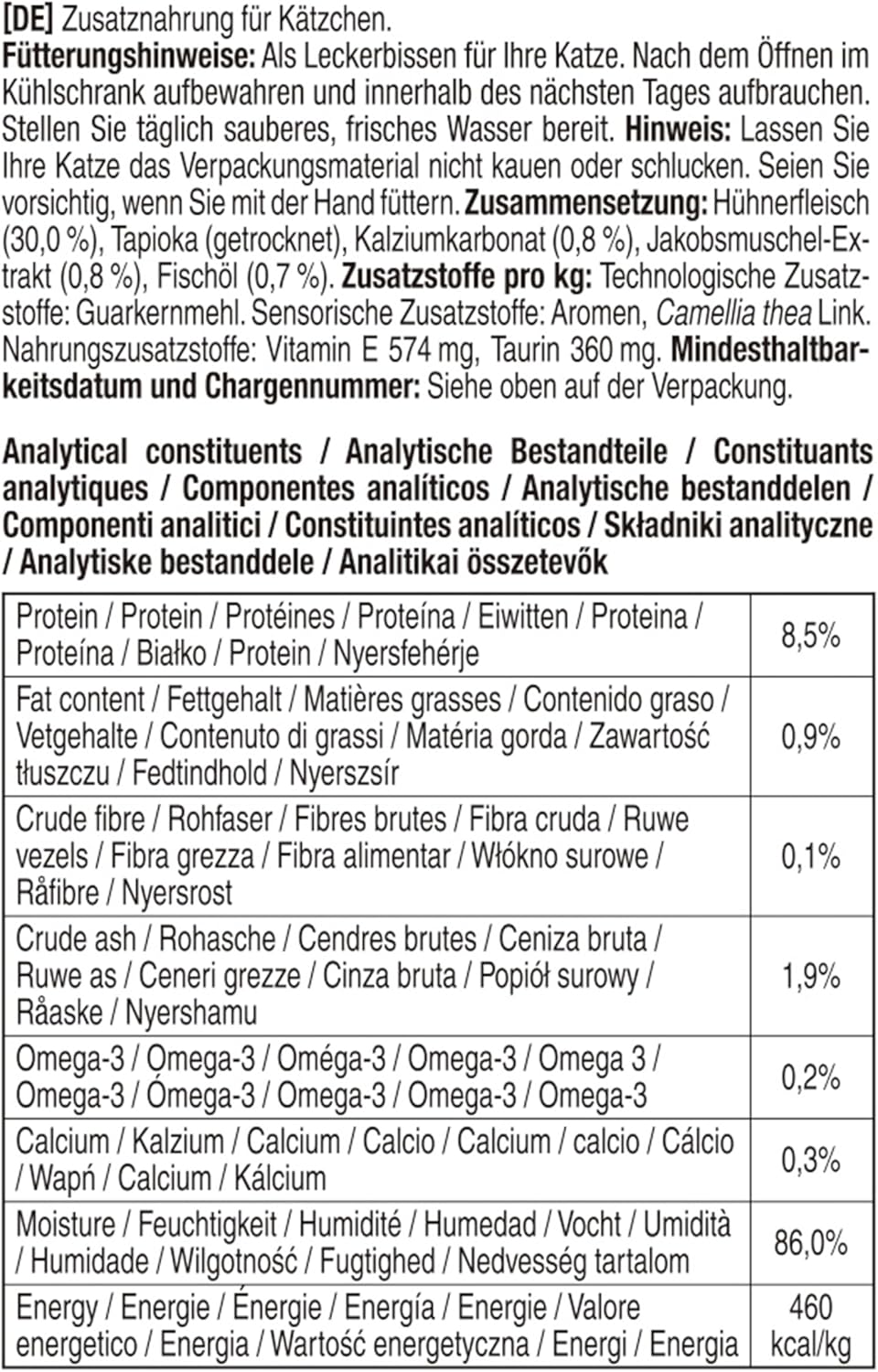Thumbnail 6 de INABA Churu Creamy Snack für Kätzchen (Junior, 2–12 Monate) mit Omega 3 und Taurin, 20 x 14g