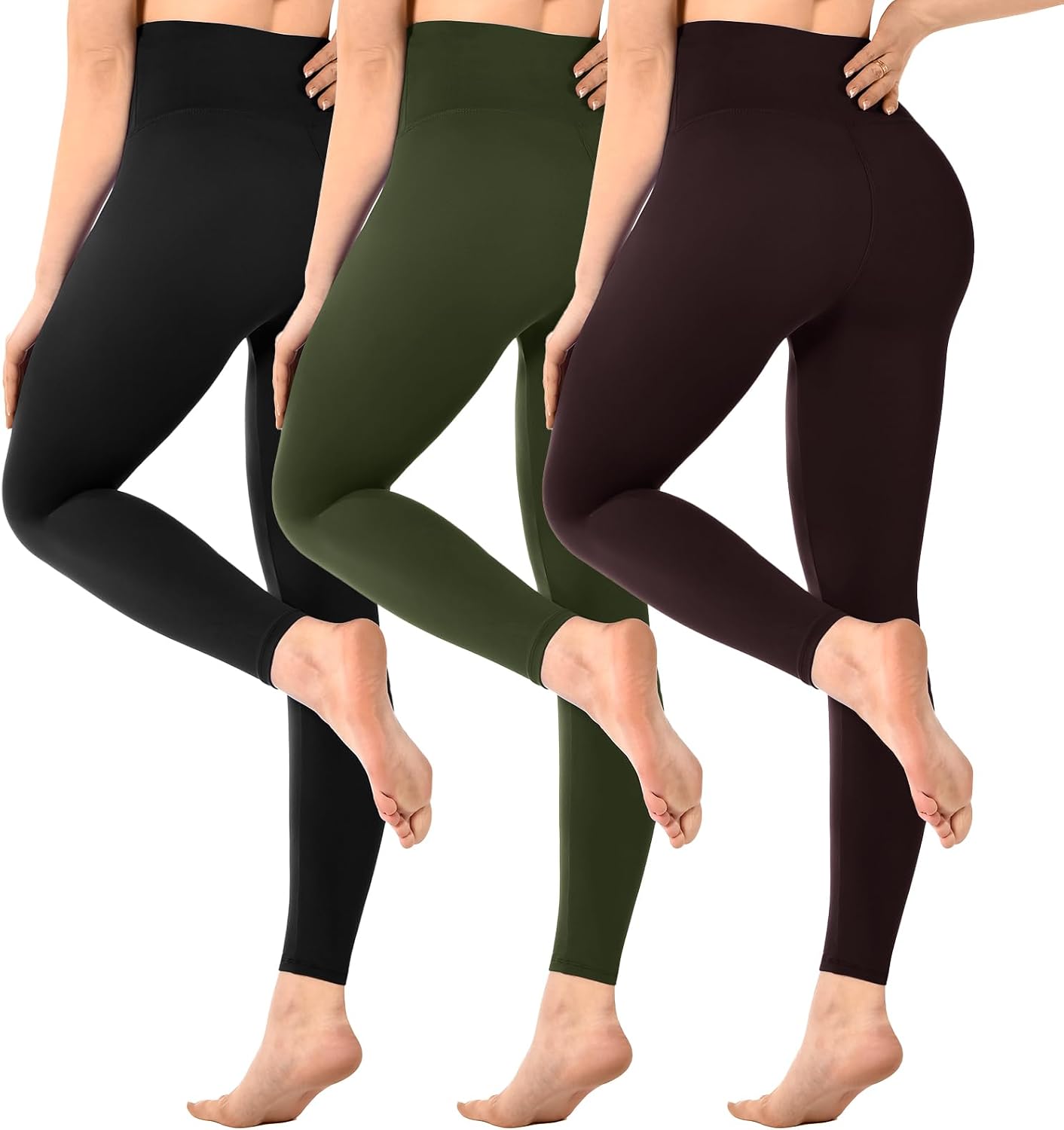 Thumbnail 6 de SINOPHANT Women's High Waist Leggings pack of 3