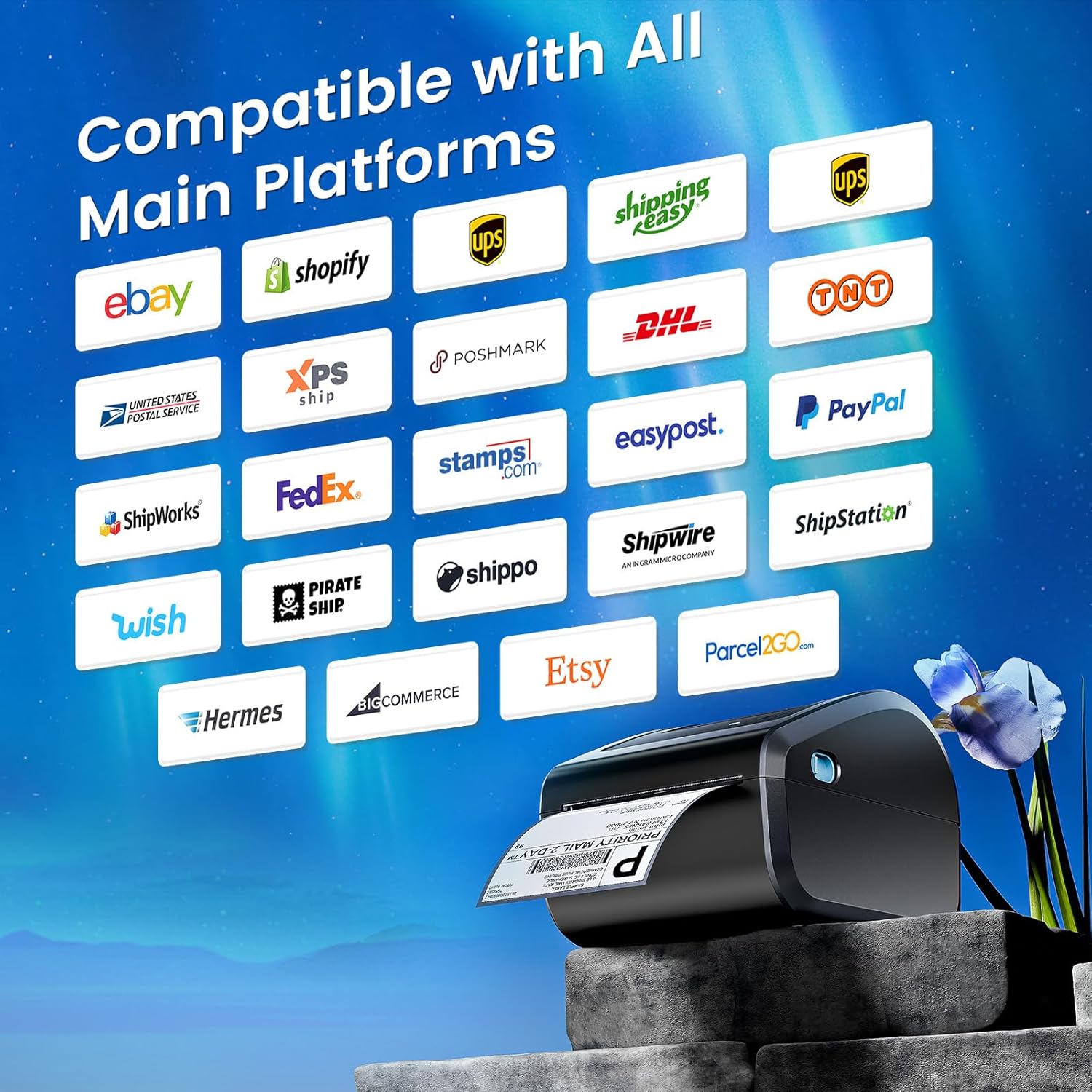 Thumbnail 6 de Omezizy D450BT 4x6 Thermal Label Printer