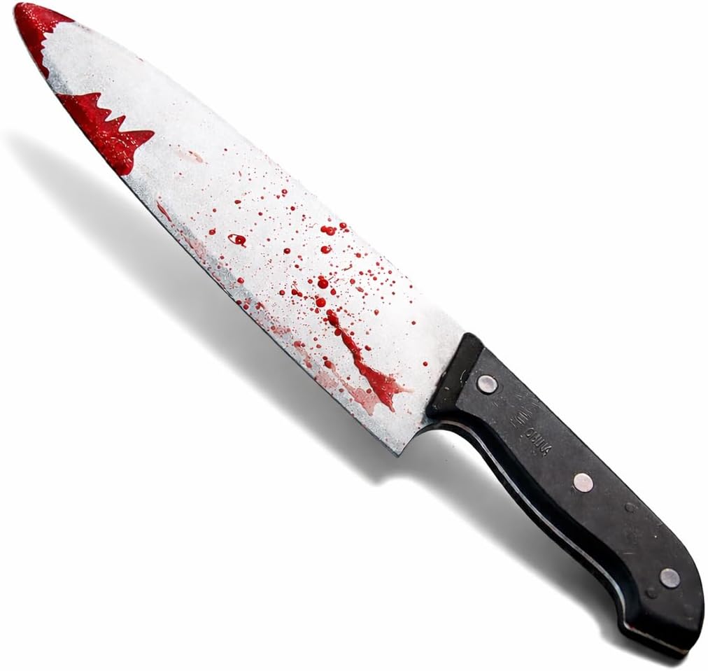 Detalle de TK Gruppe Timo Klingler 6695K – sztuczny nóż na Halloween, ok. 34 cm