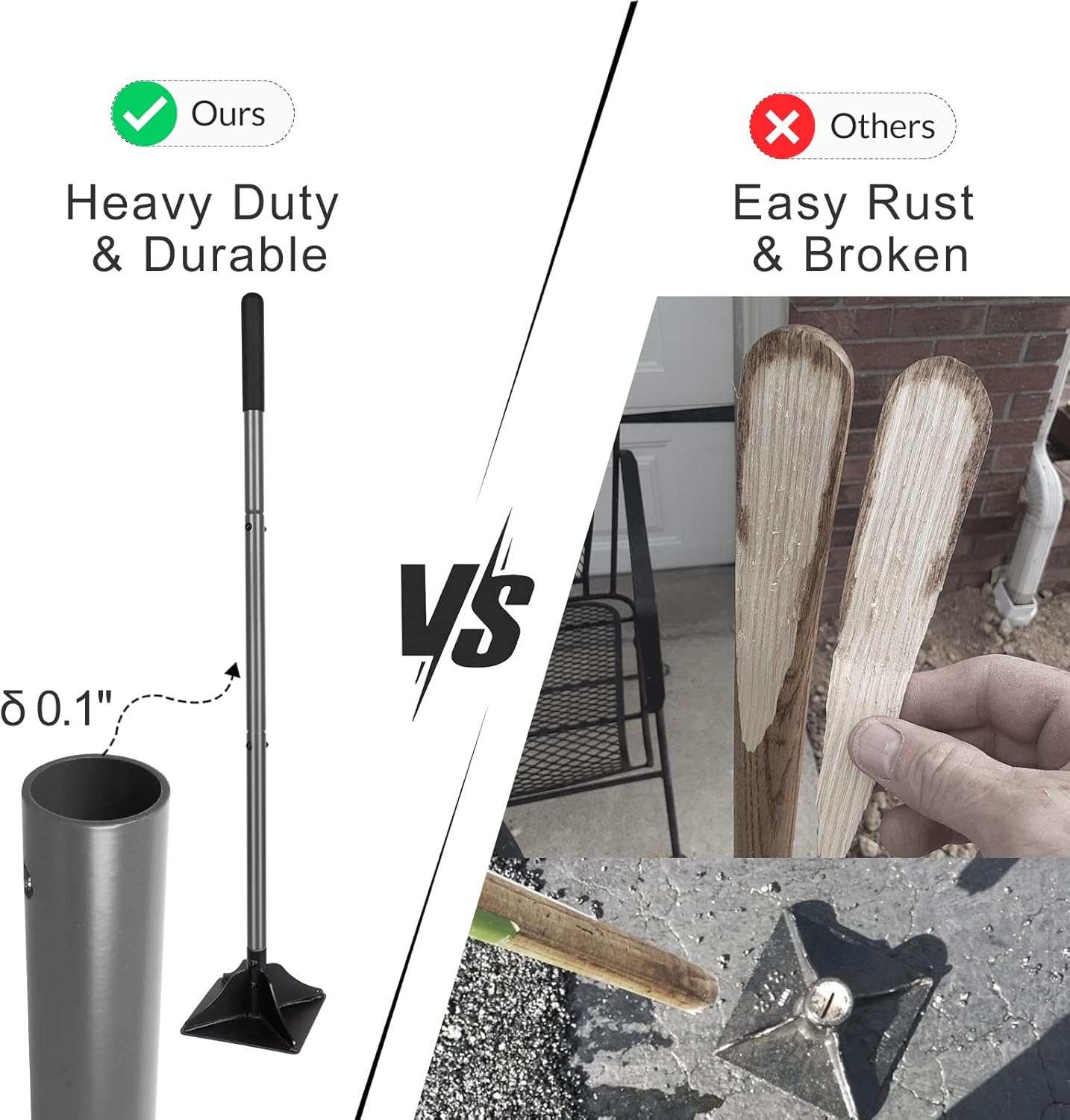 Thumbnail 3 de Walensee Steel Tamper 122 cm Handle