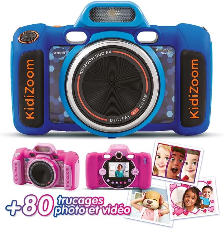 Thumbnail 3 de VTech KidiZoom Duo FX Bleu – Appareil photo numérique pour enfants (4–12 ans)