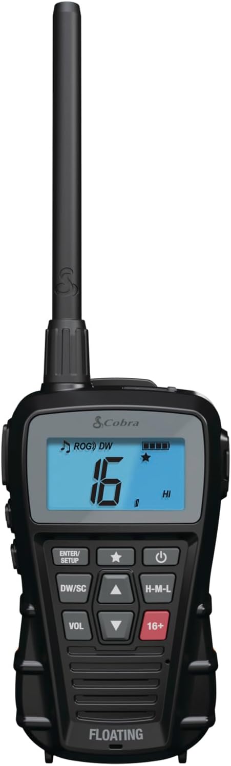 Thumbnail 5 de Cobra BlueBound 150 0190009-2 Handheld VHF Marine Radio, 3 Watt, IPX7