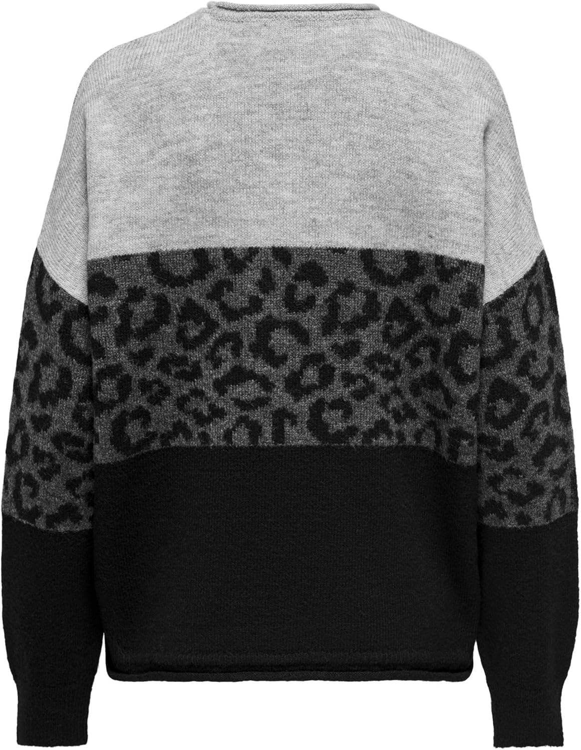Thumbnail 3 de Pull femme Only Onljade Animal col rond en maille, manches à épaules tombantes