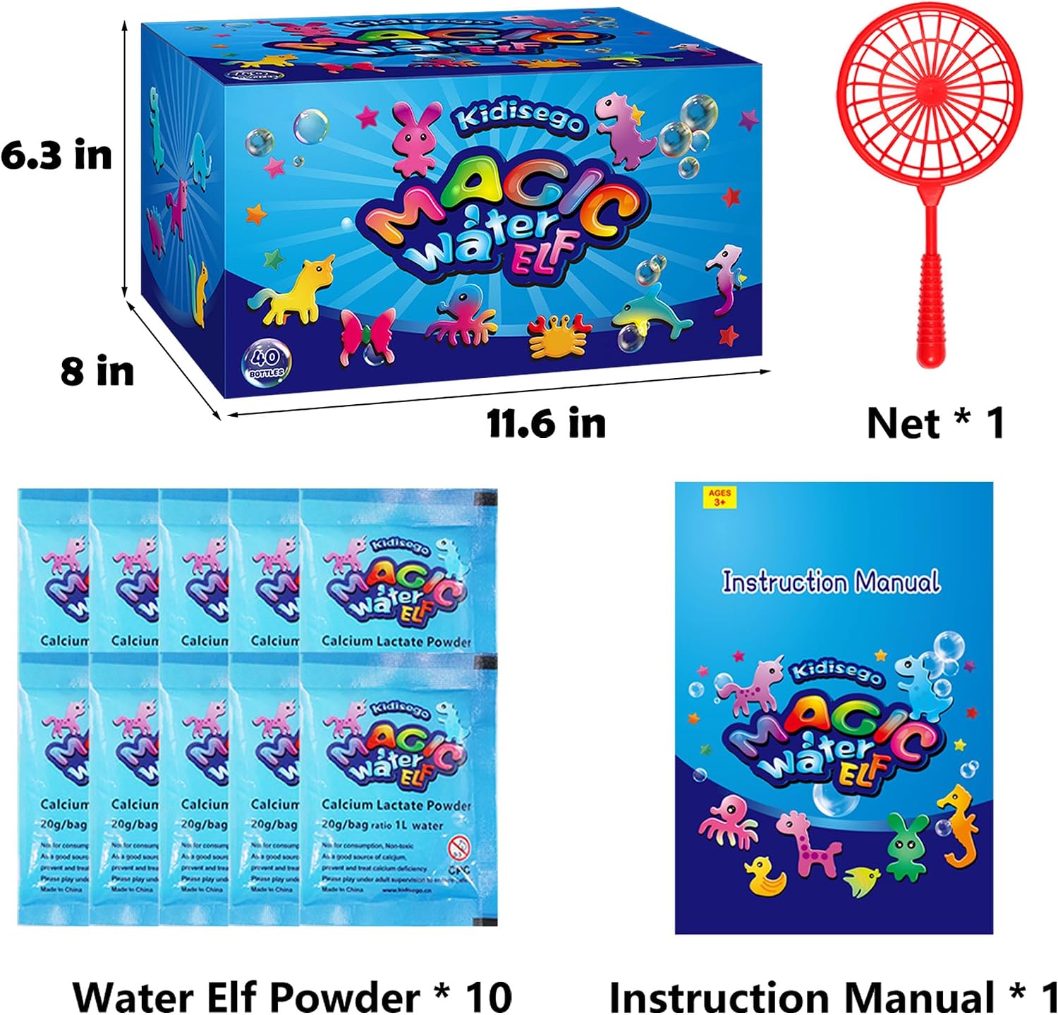 Thumbnail 6 de Kidisego Magic Water Elf Toy Kit: 40 Colors Aqua Fairy Gel Craft & 24 Molds