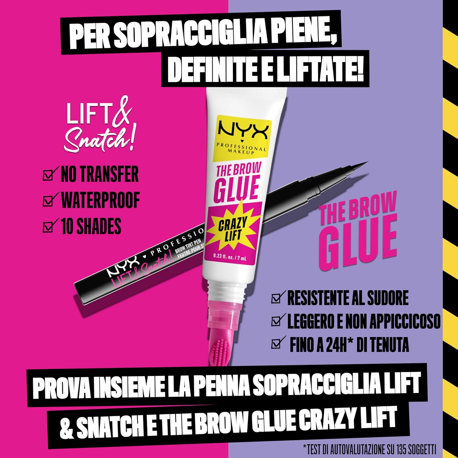 Thumbnail 6 de NYX Professional Makeup The Brow Glue Crazy Lift gel sopracciglia 7 ml 💄
