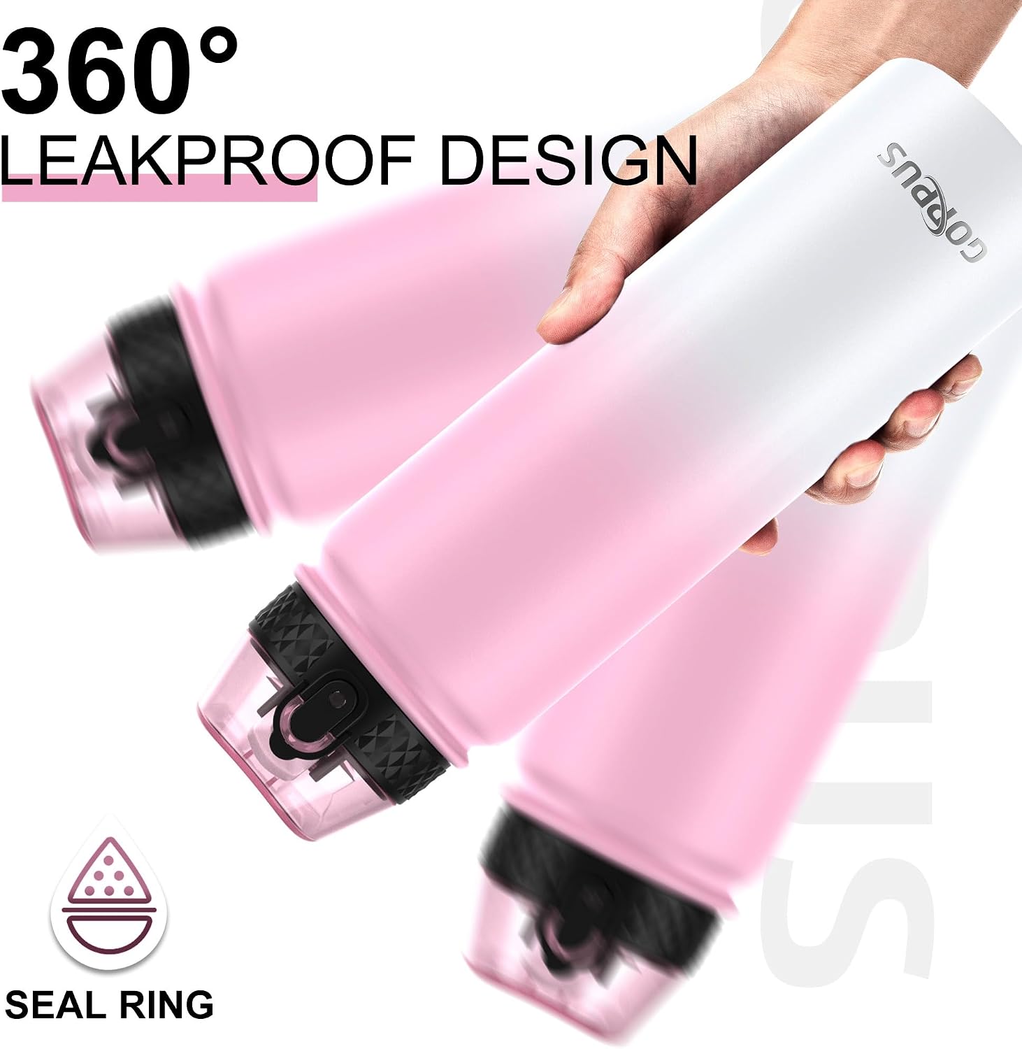 Thumbnail 3 de GOPPUS 1L Stainless Water Bottle with Straw