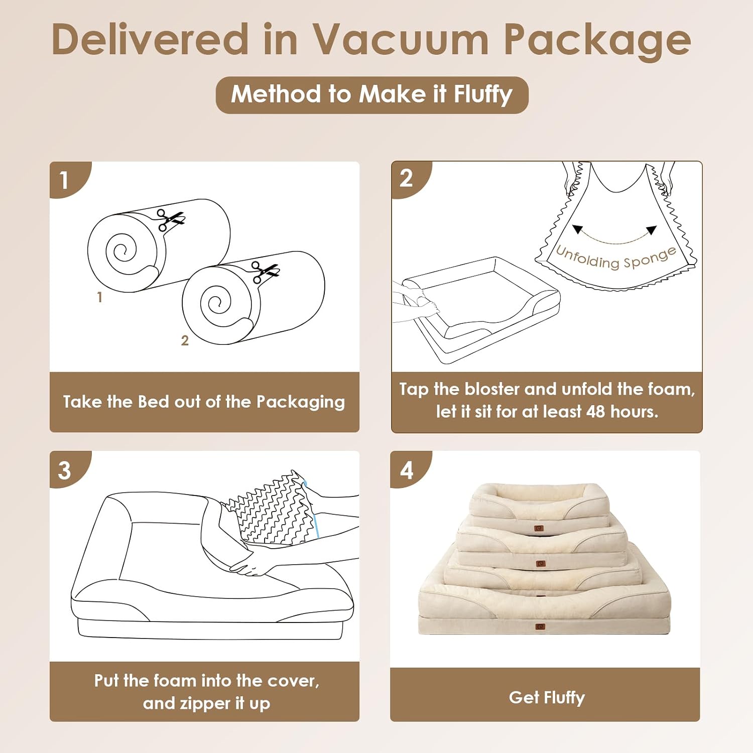Thumbnail 6 de EHEYCIGA XL Dog Bed Memory Foam: Extra Large Orthopedic Sofa Bed for Big Dogs