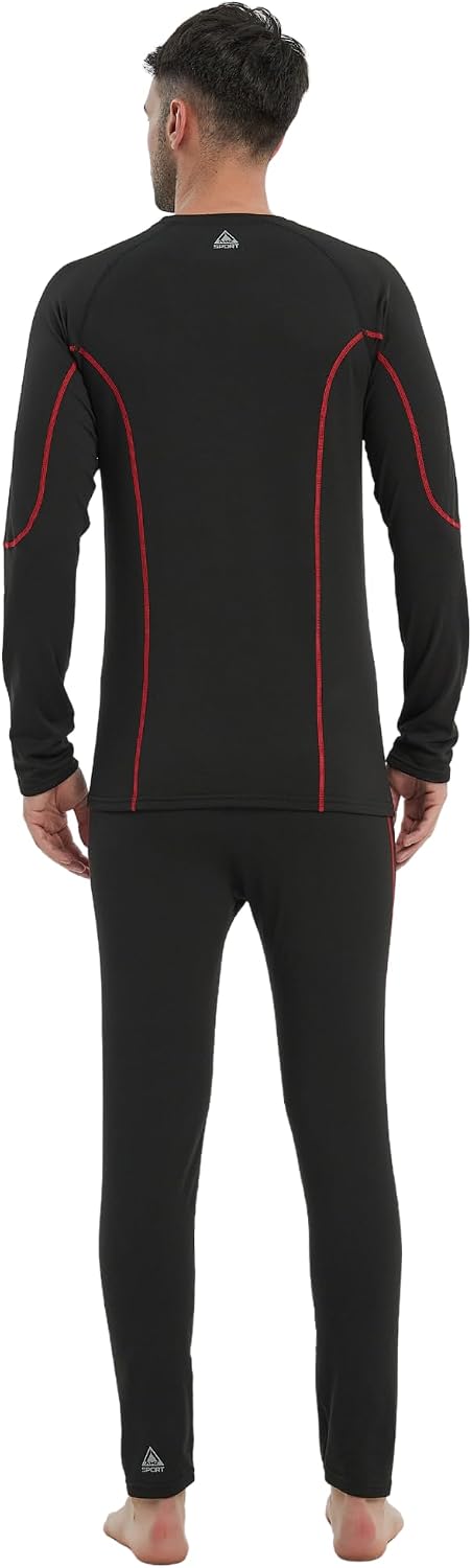 Detalle de AMZSPORT Intimo termico uomo set maglia e pantaloni per sport