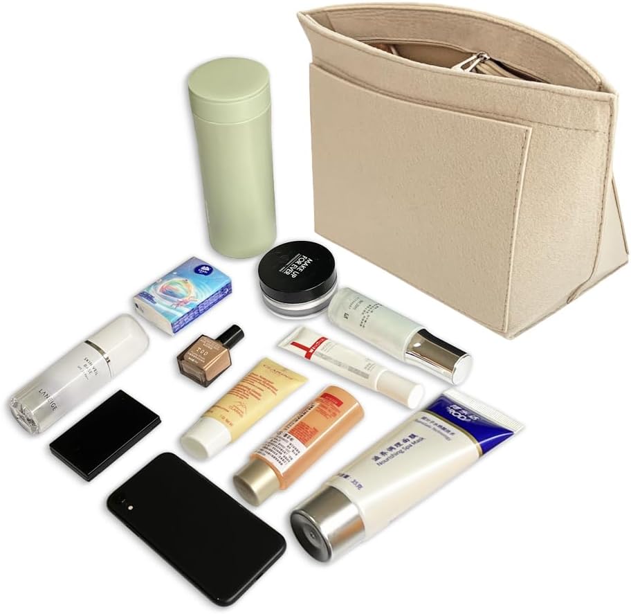 Thumbnail 3 de DongMaple Filz Taschenorganizer Beige L