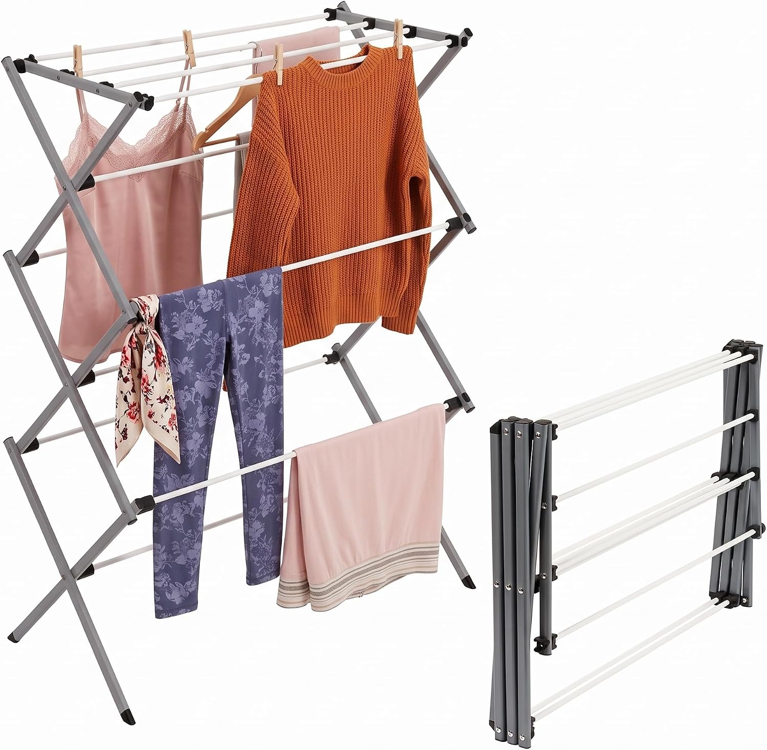 Thumbnail 6 de Honey-Can-Do Clothes Drying Rack 6-Tier