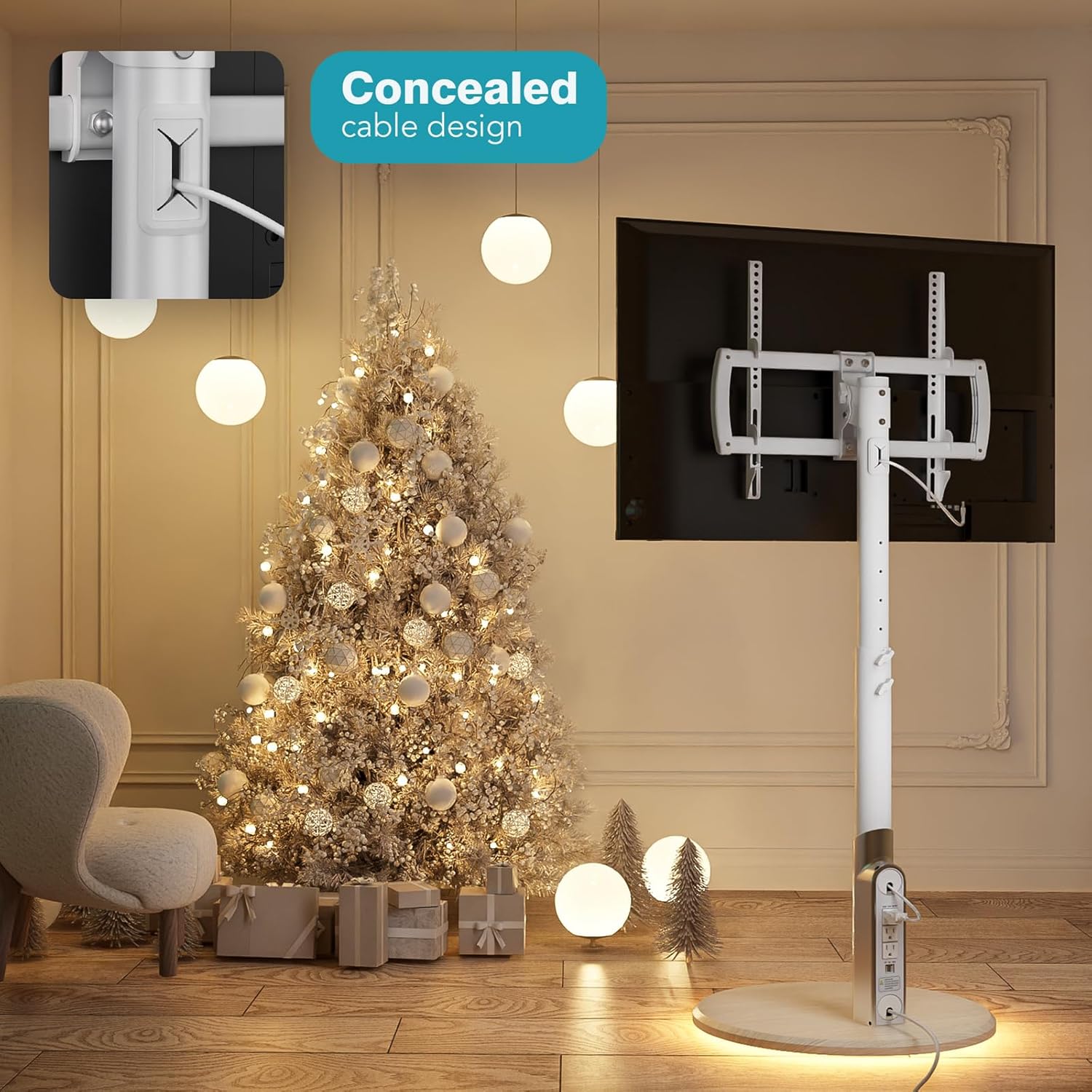 Thumbnail 5 de LLDEPLL Floor Mobile TV Stand 27–65"