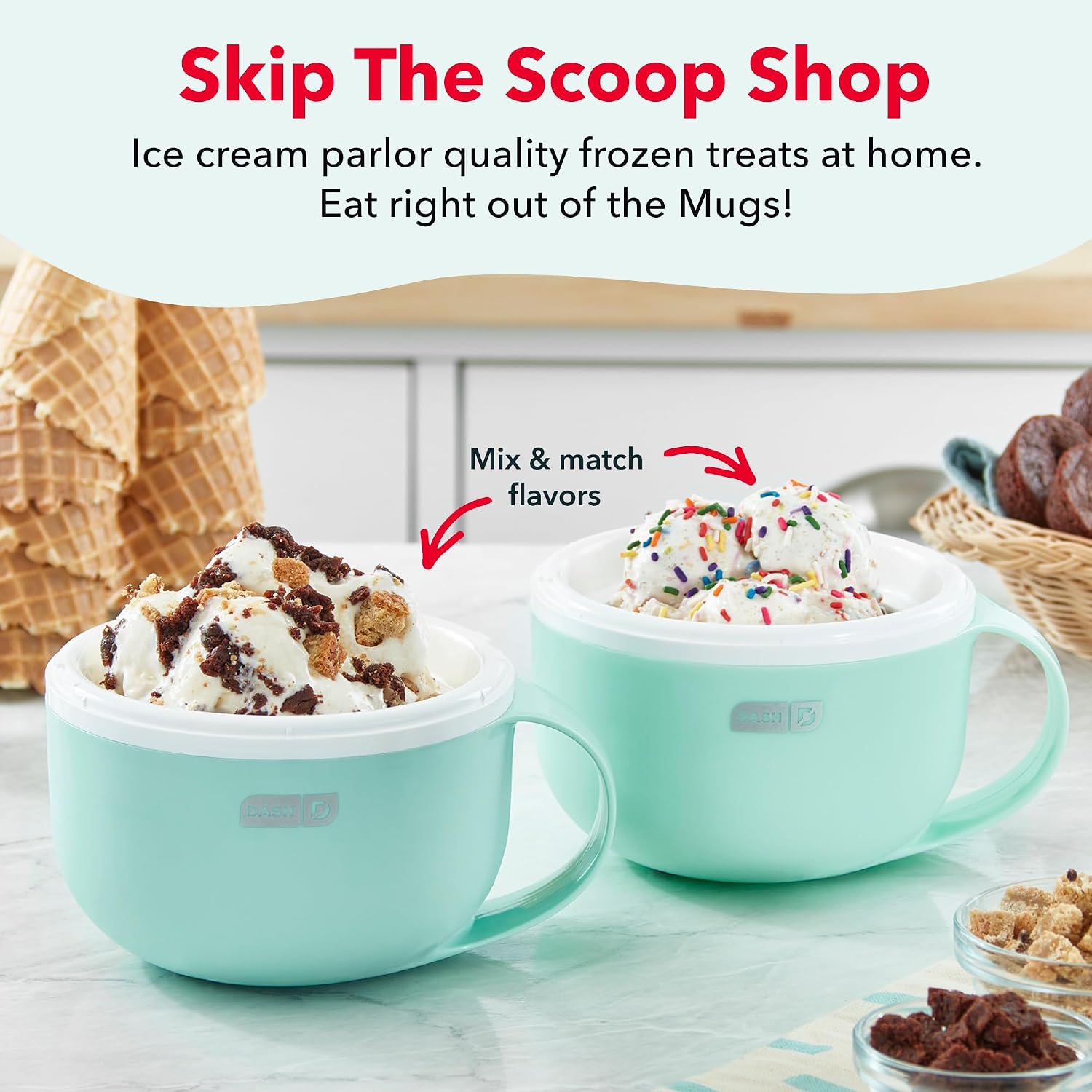 Detalle de Dash My Mug Ice Cream Maker, Single-Serve