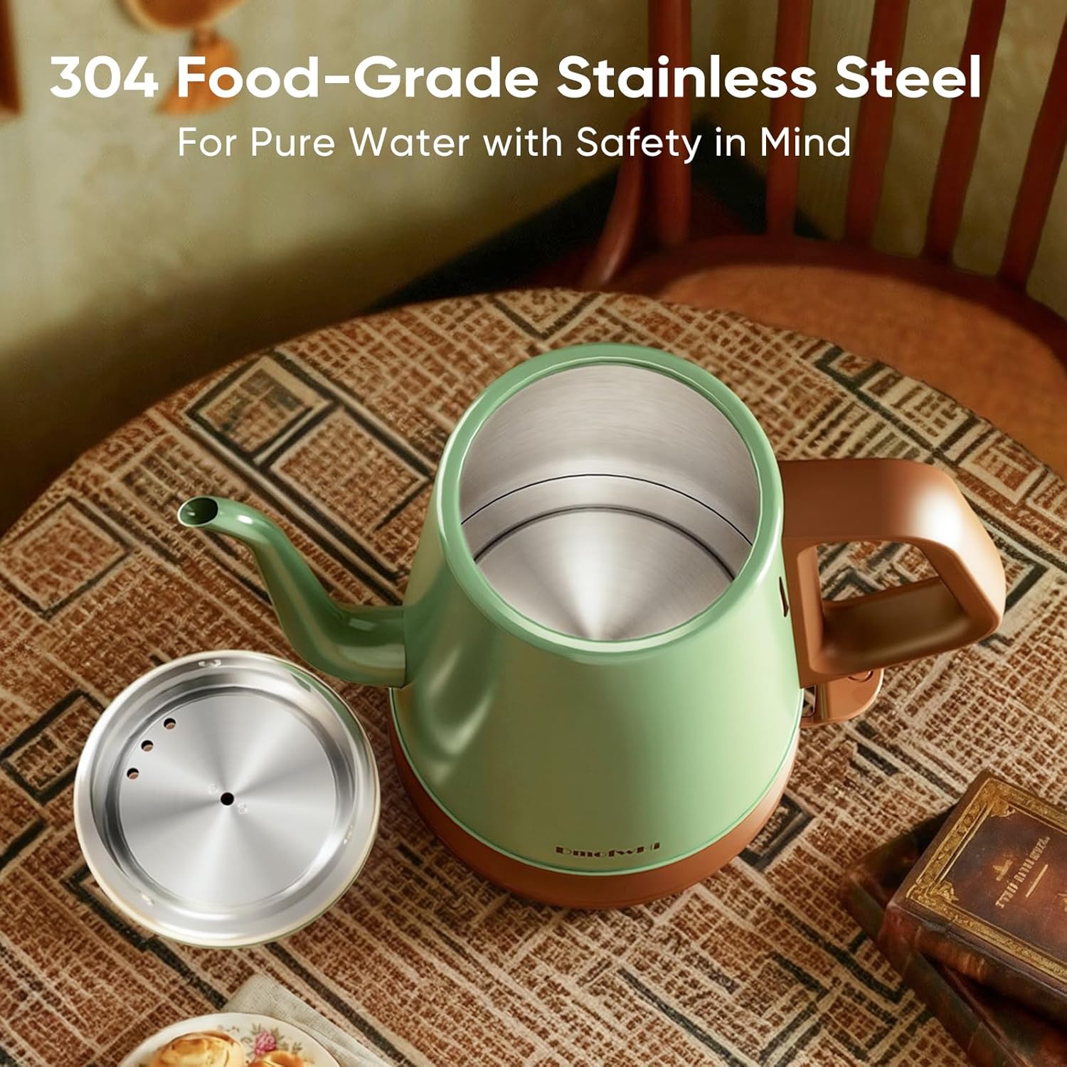 Detalle 2 de DmofwHi Gooseneck Kettle 1.0L 🍵