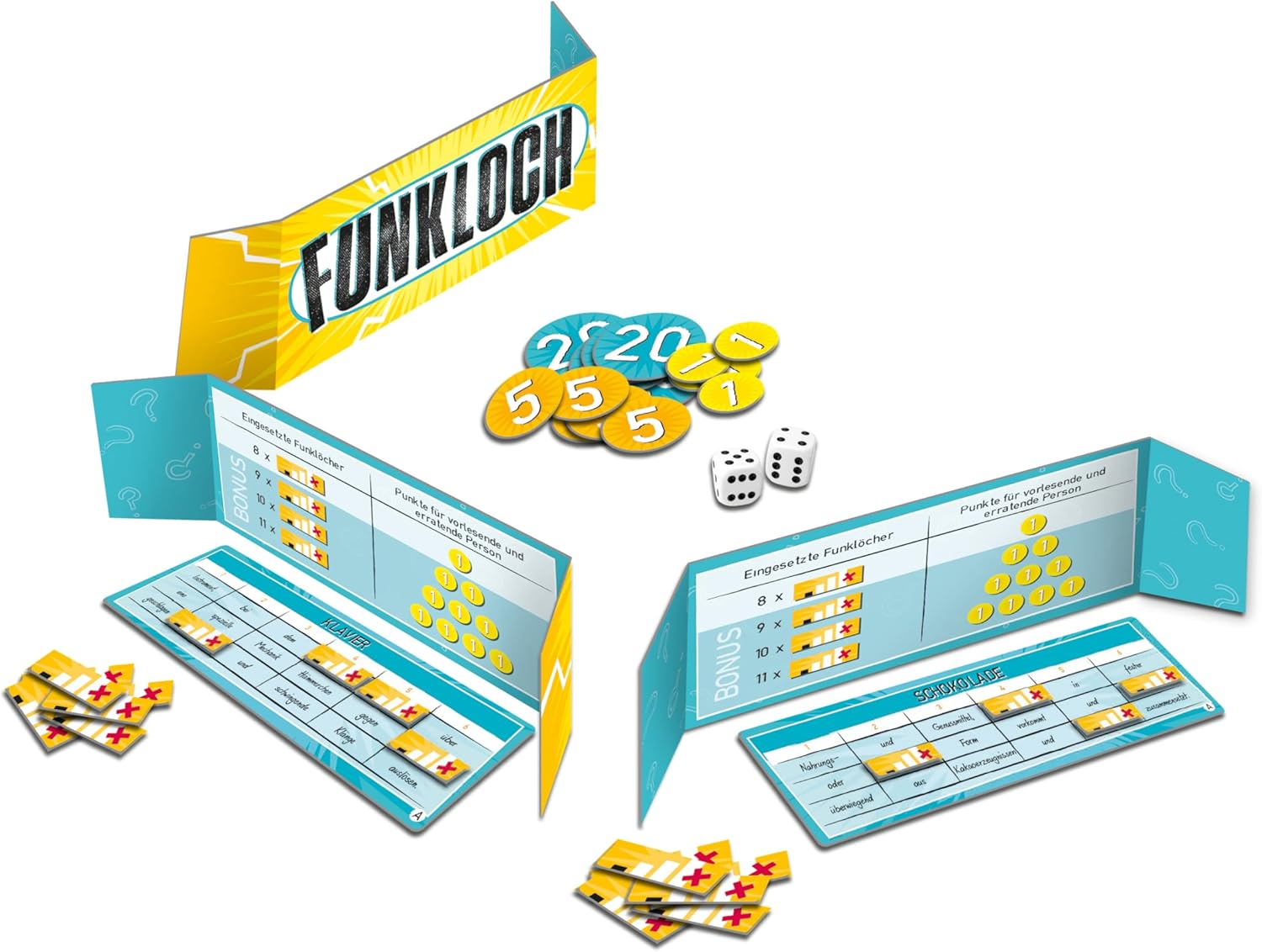 Thumbnail 1 de Piatnik Funkloch – Wortratespiel mit „Push your luck“-Idee und Funklöchern