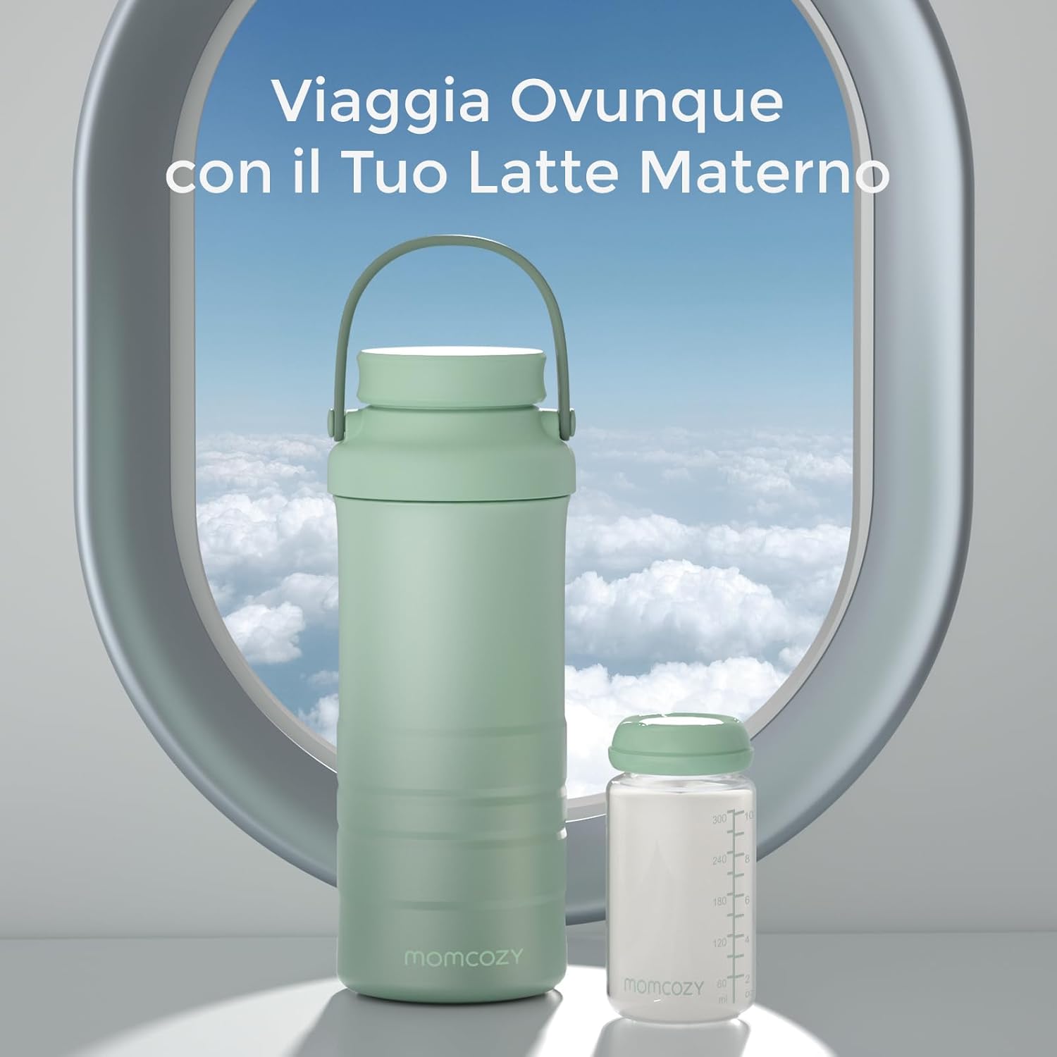 Thumbnail 3 de Momcozy Refrigeratore portatile per latte materno 650 ml – raffreddamento 360° per esterni