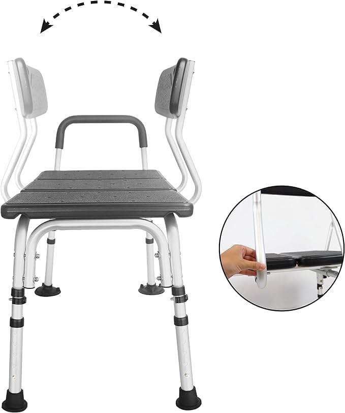 Detalle de PEPE Mobility Banc de Transfert Baignoire Transfer Bath Bench, Adjustable with Suction Cups