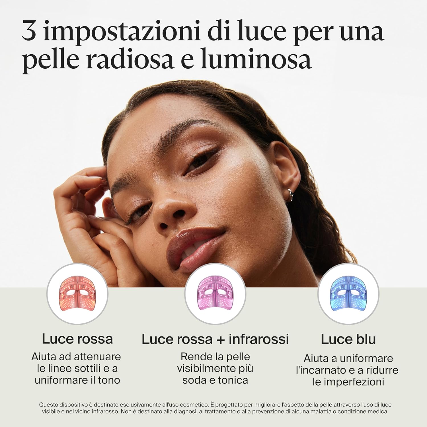 Thumbnail 3 de Therabody Mask Glo con luce LED rossa, blu e infrarossa e massaggio vibrante, design cordless