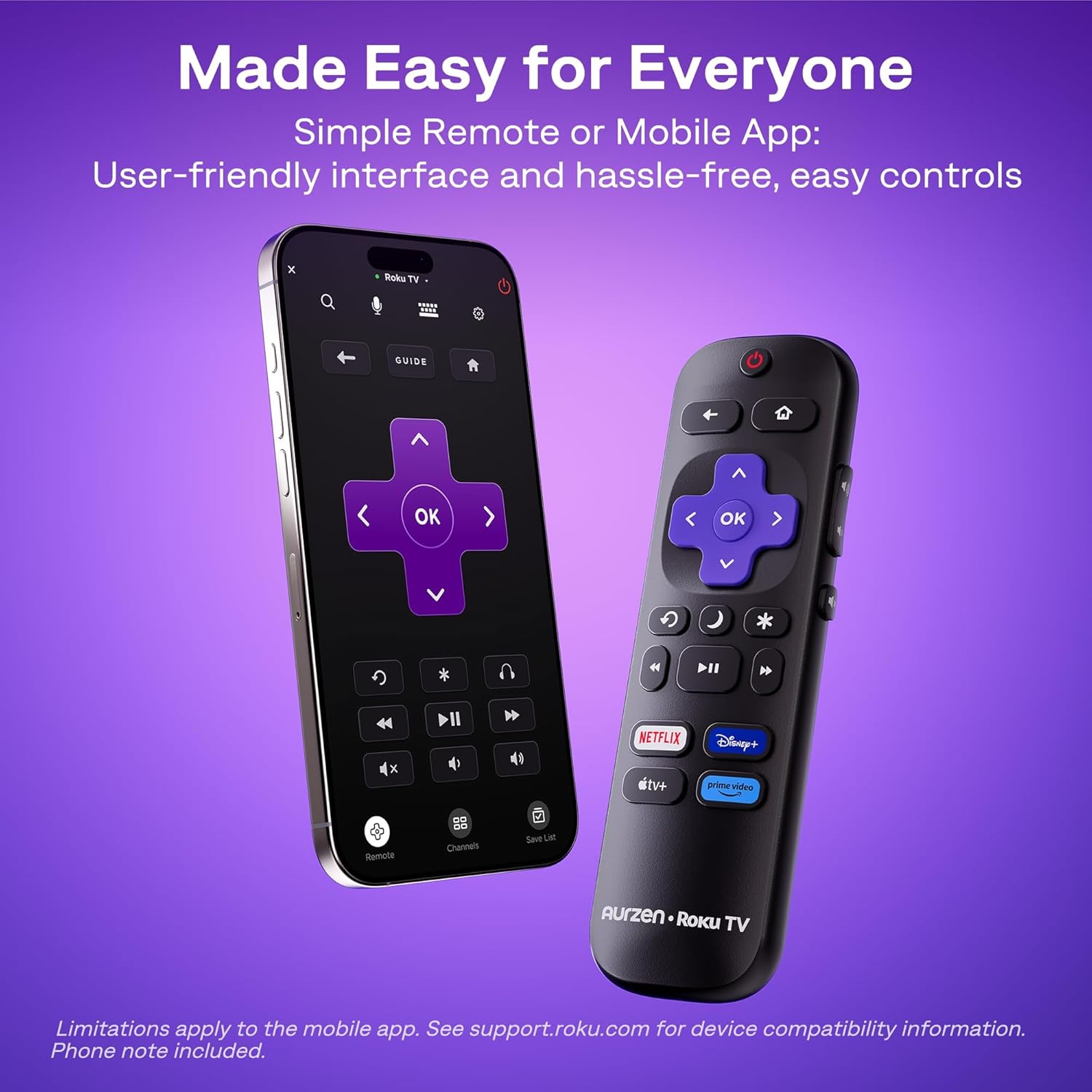 Thumbnail 4 de Aurzen Roku TV Smart Projector 1080P