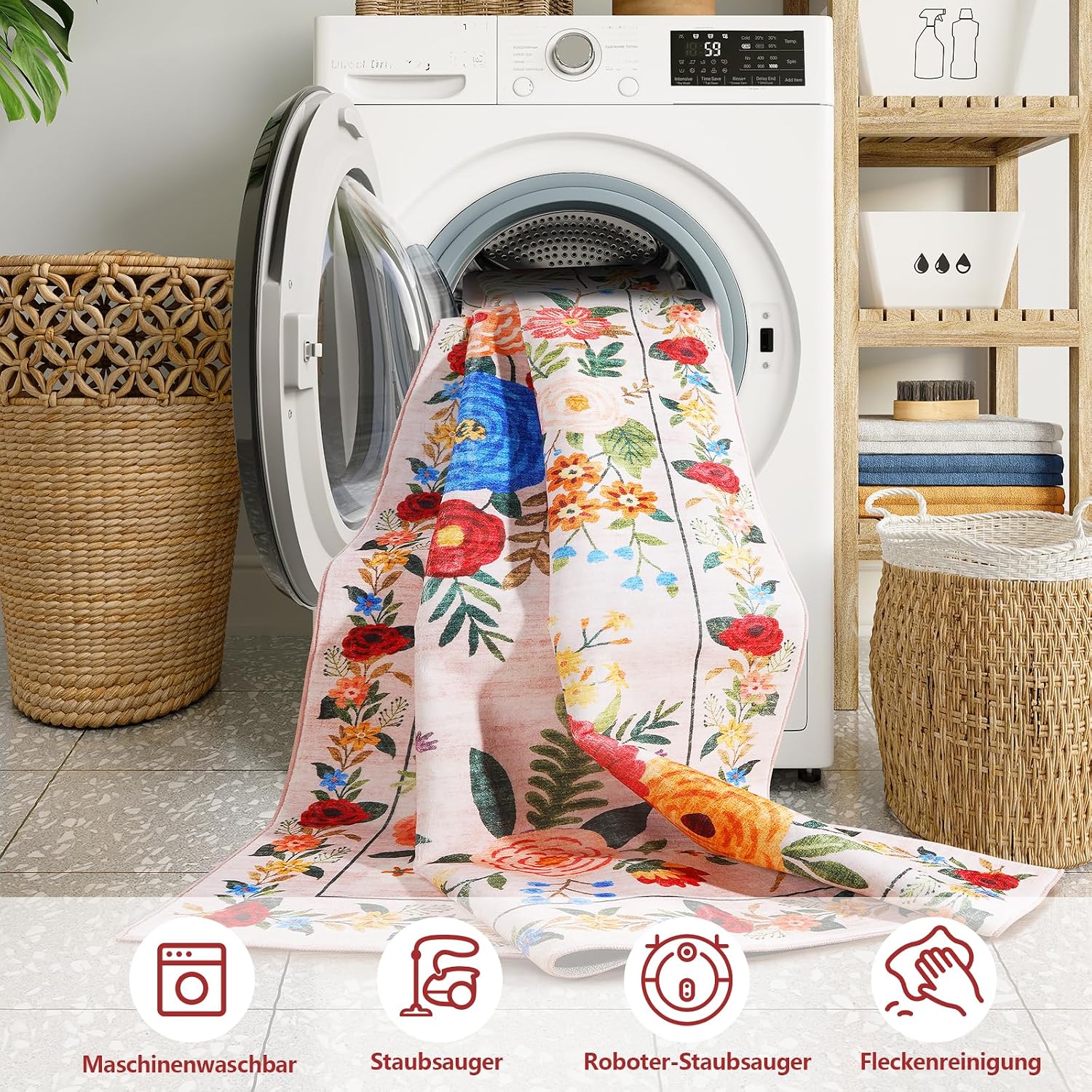 Thumbnail 2 de BYBSRLL Tapis Lavable 120x180cm