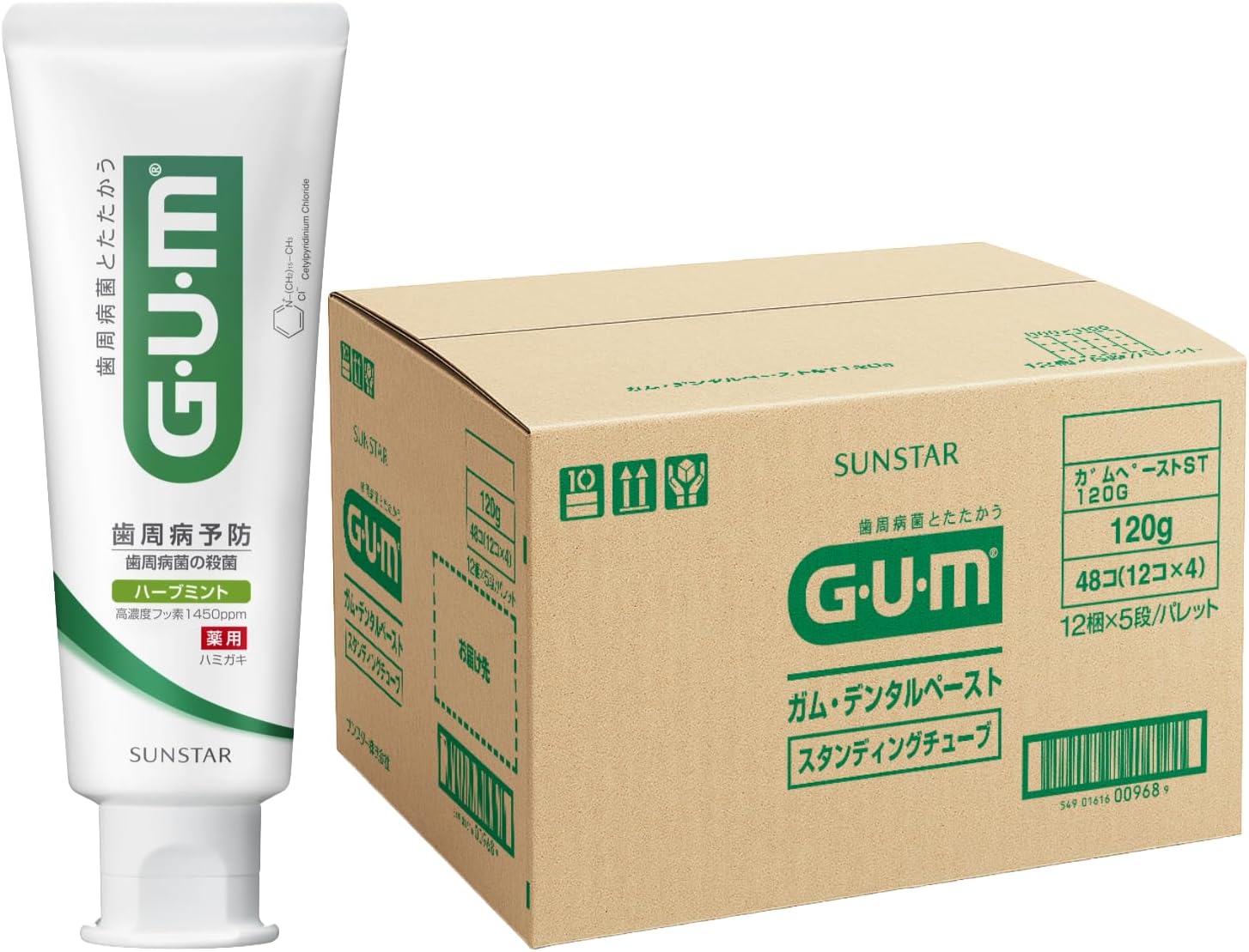 Thumbnail 6 de GUM(ガム) 薬用G・U・MデンタルペーストLB ハーブミント 120g×3本